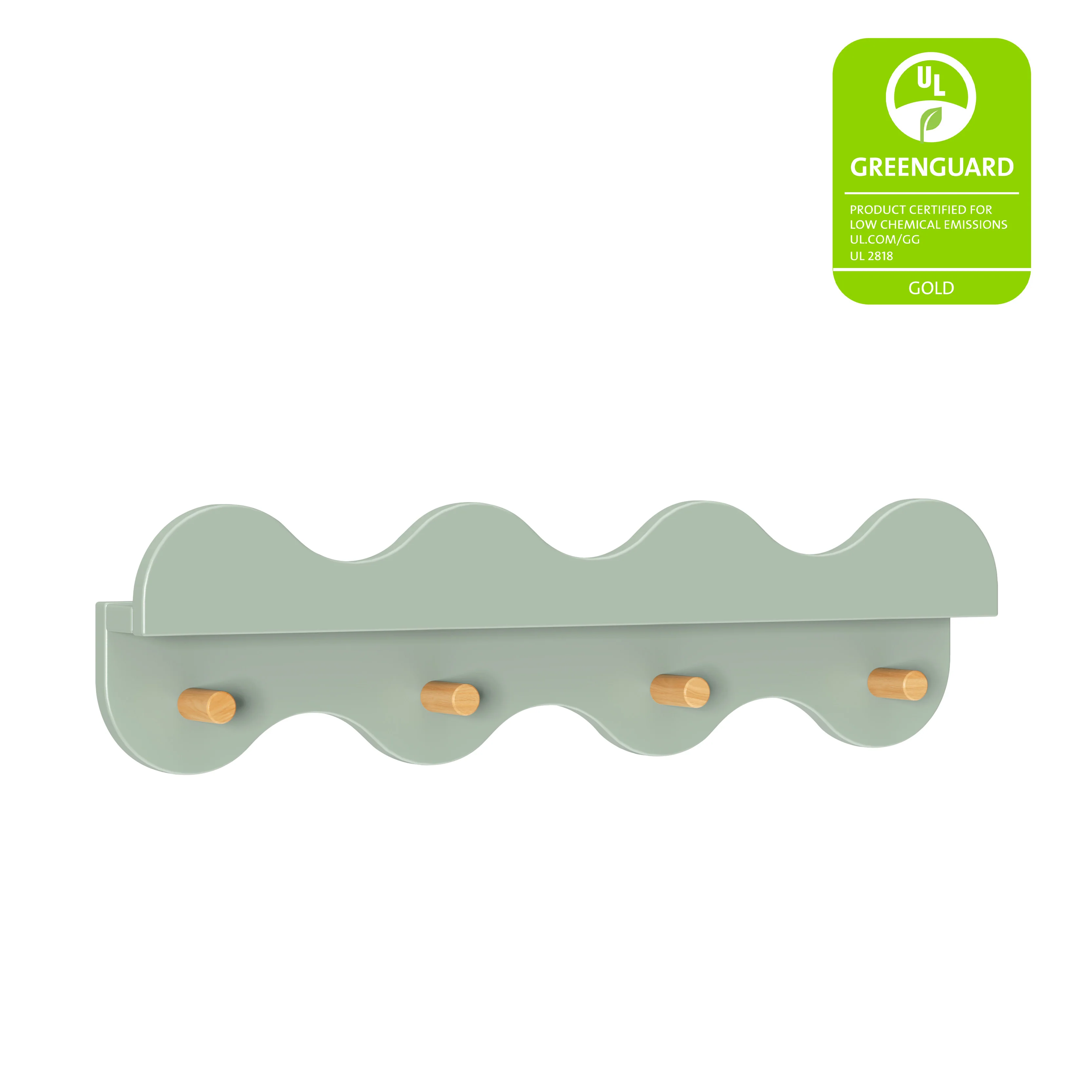 Lido Wave Bookshelf with Hooks - Image 18