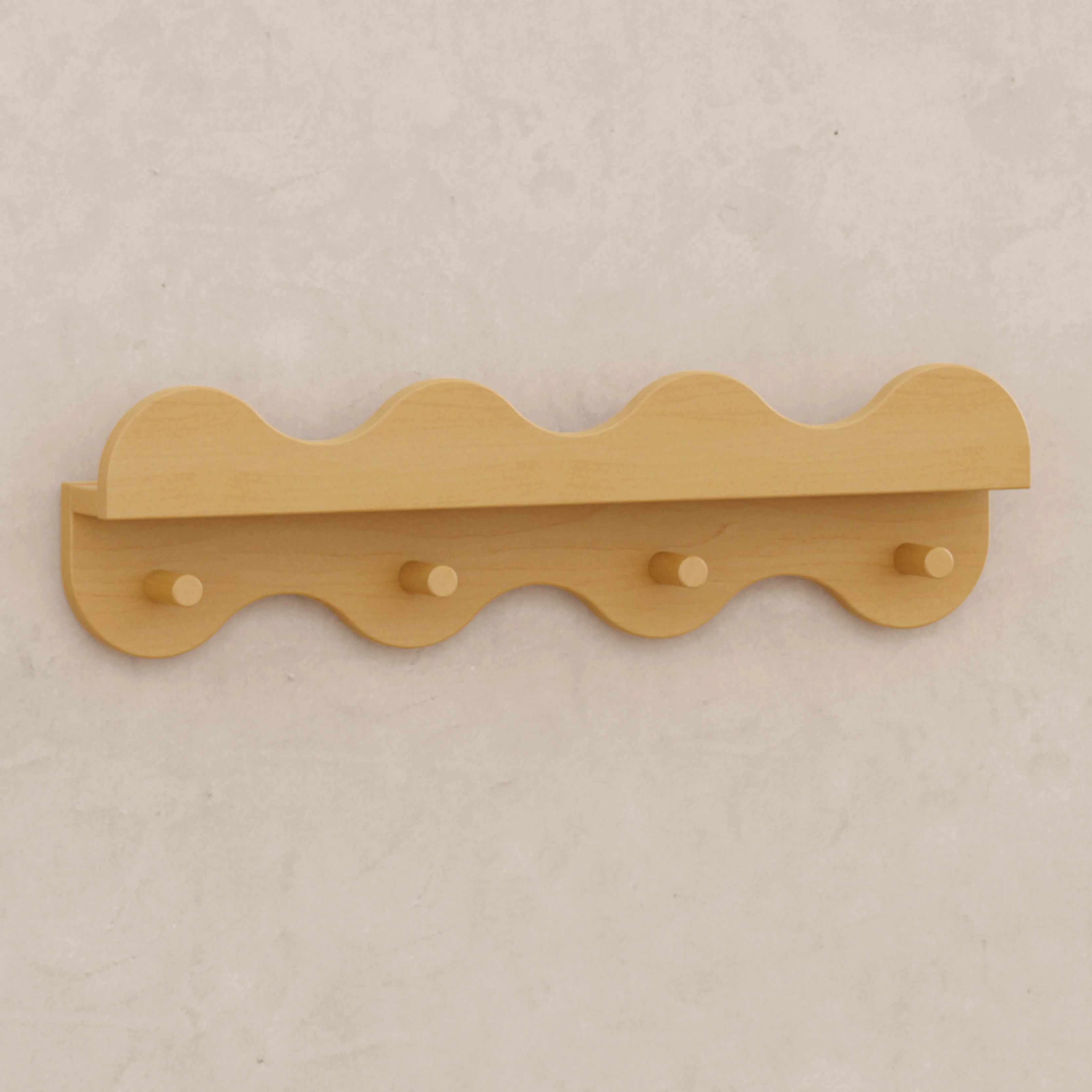 Lido Wave Bookshelf with Hooks - Image 4