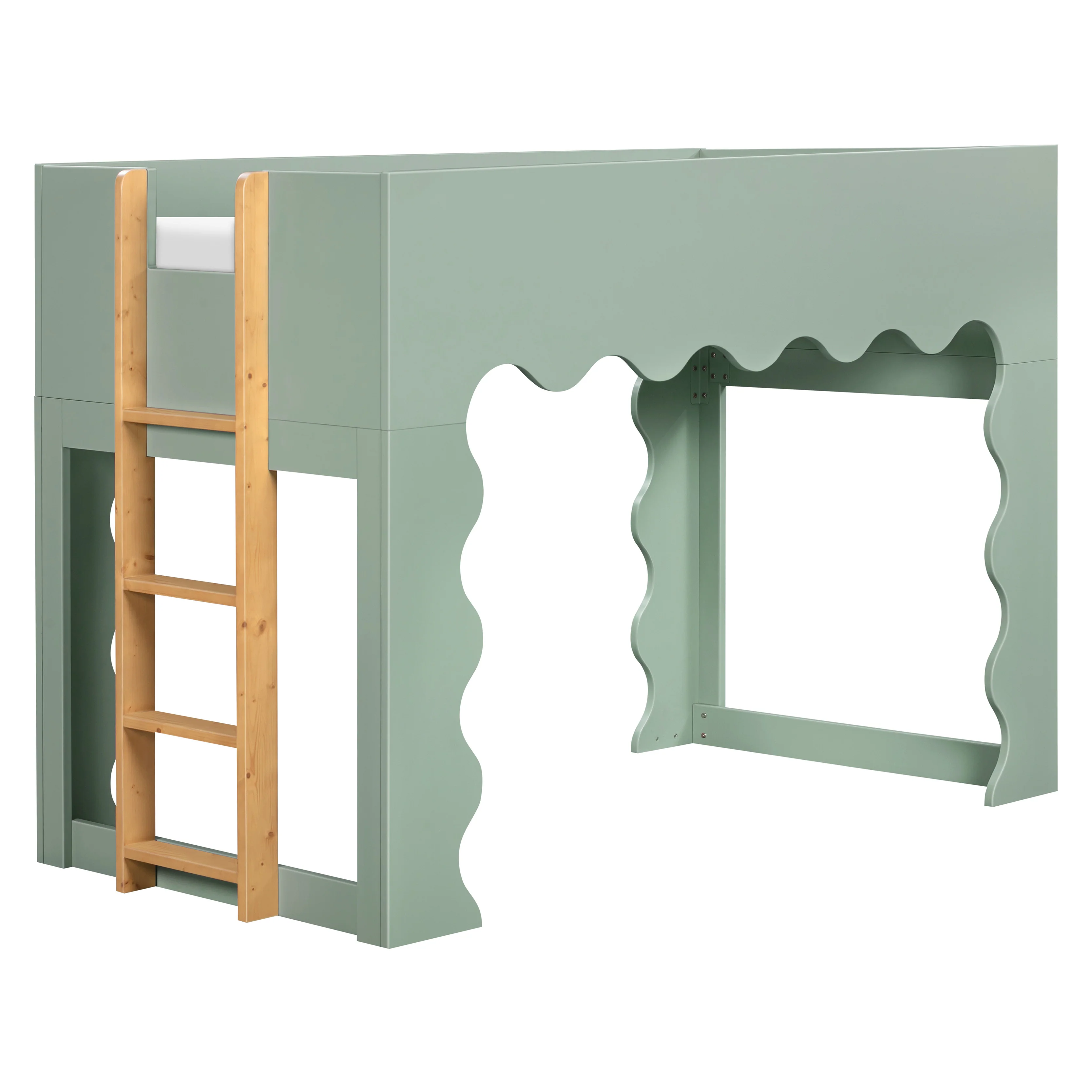 Lido Wave Convertible Low Loft Twin Bed - Image 3