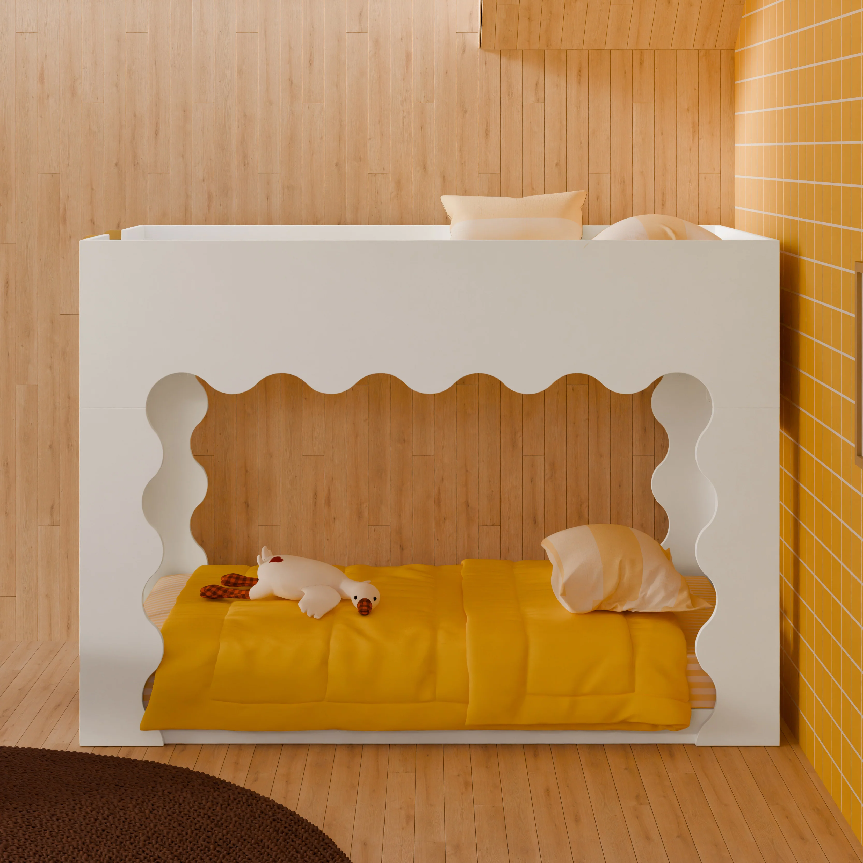 Lido Wave Convertible Low Loft Twin Bed - Image 35
