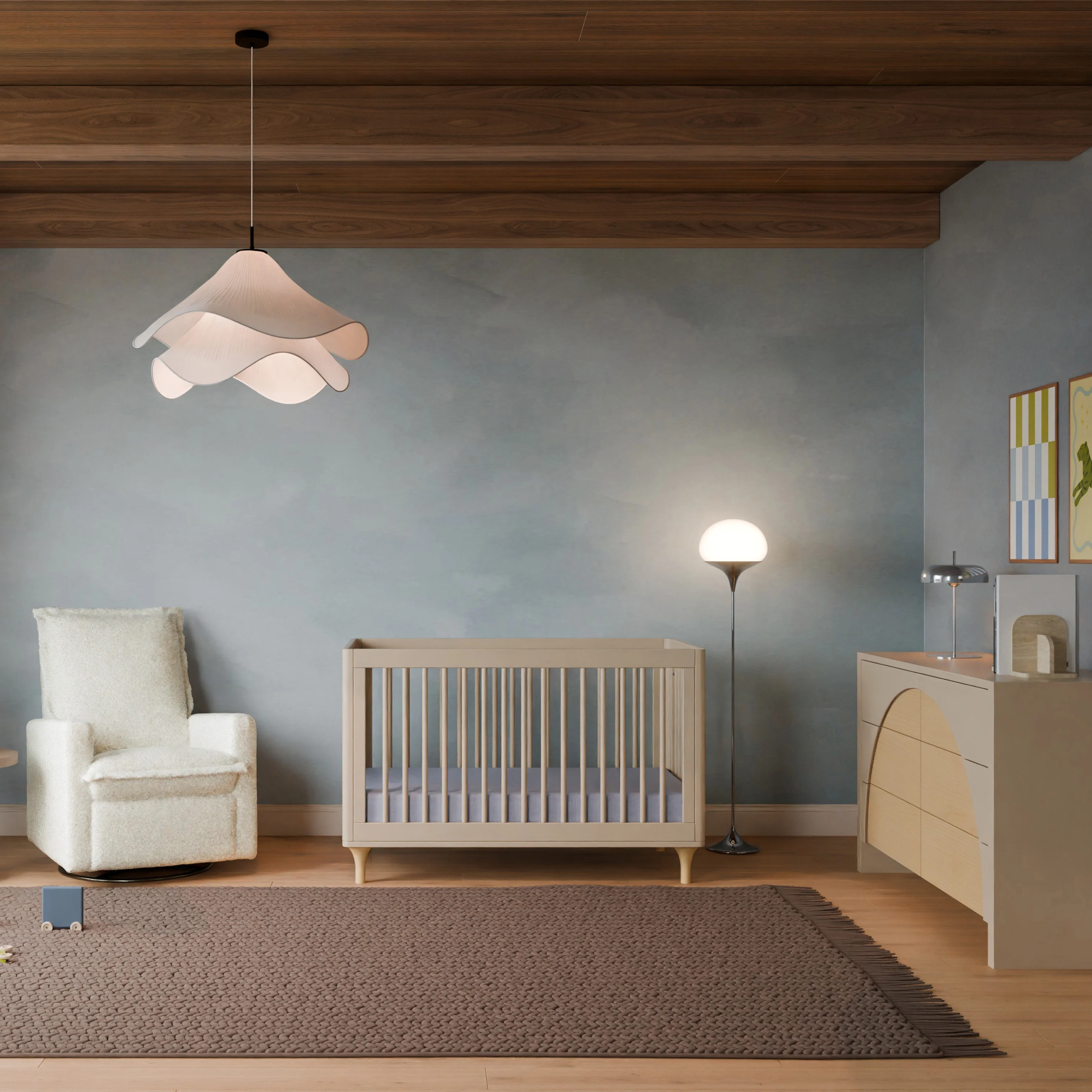 Lolly 3-in-1 Convertible Crib with Toddler Bed Conversion Kit - Image 92