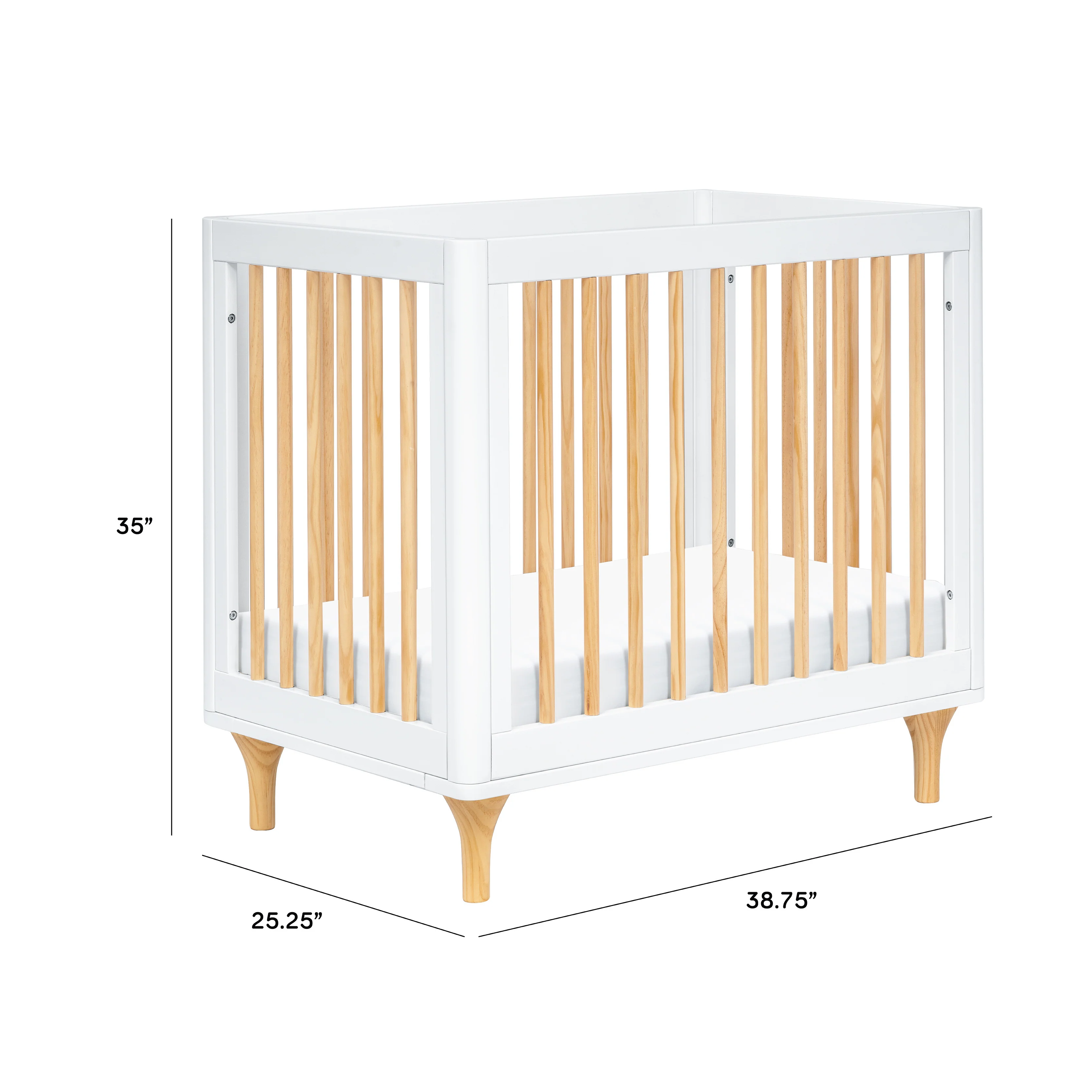 Lolly 4-in-1 Convertible Mini Crib with Toddler Bed Conversion Kit - Image 13