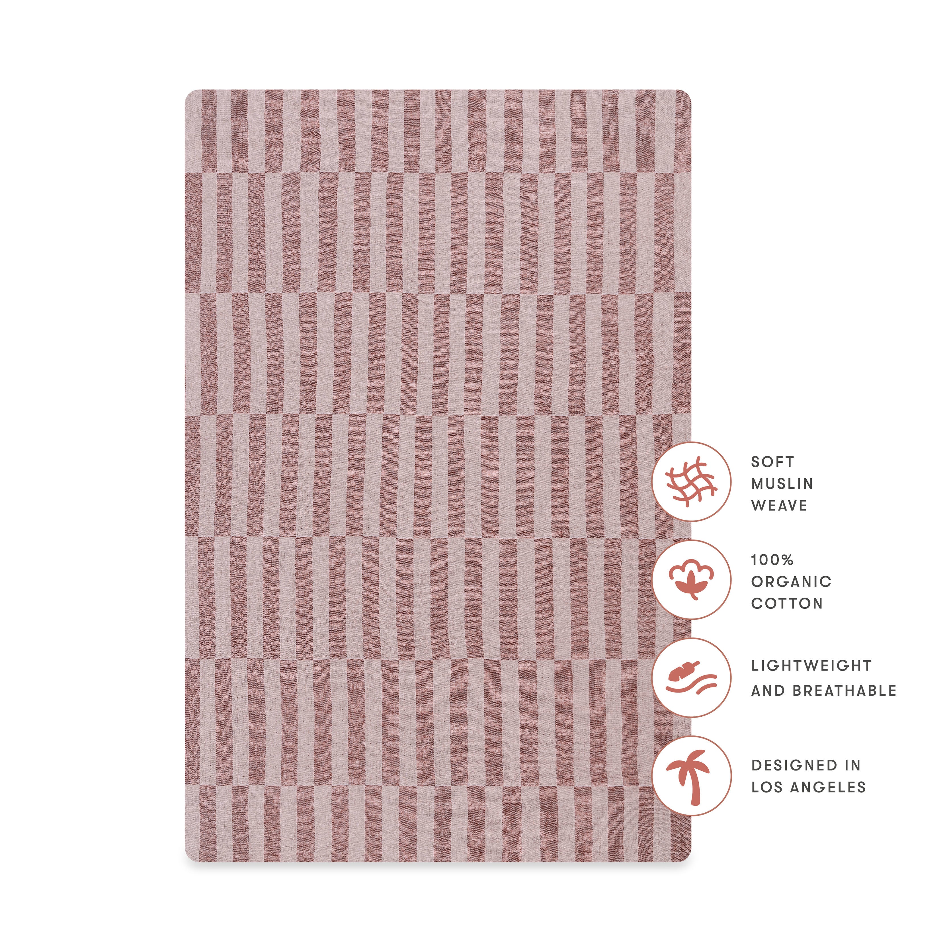 Mini Crib Sheet in GOTS Certified Organic Muslin Cotton - Image 10