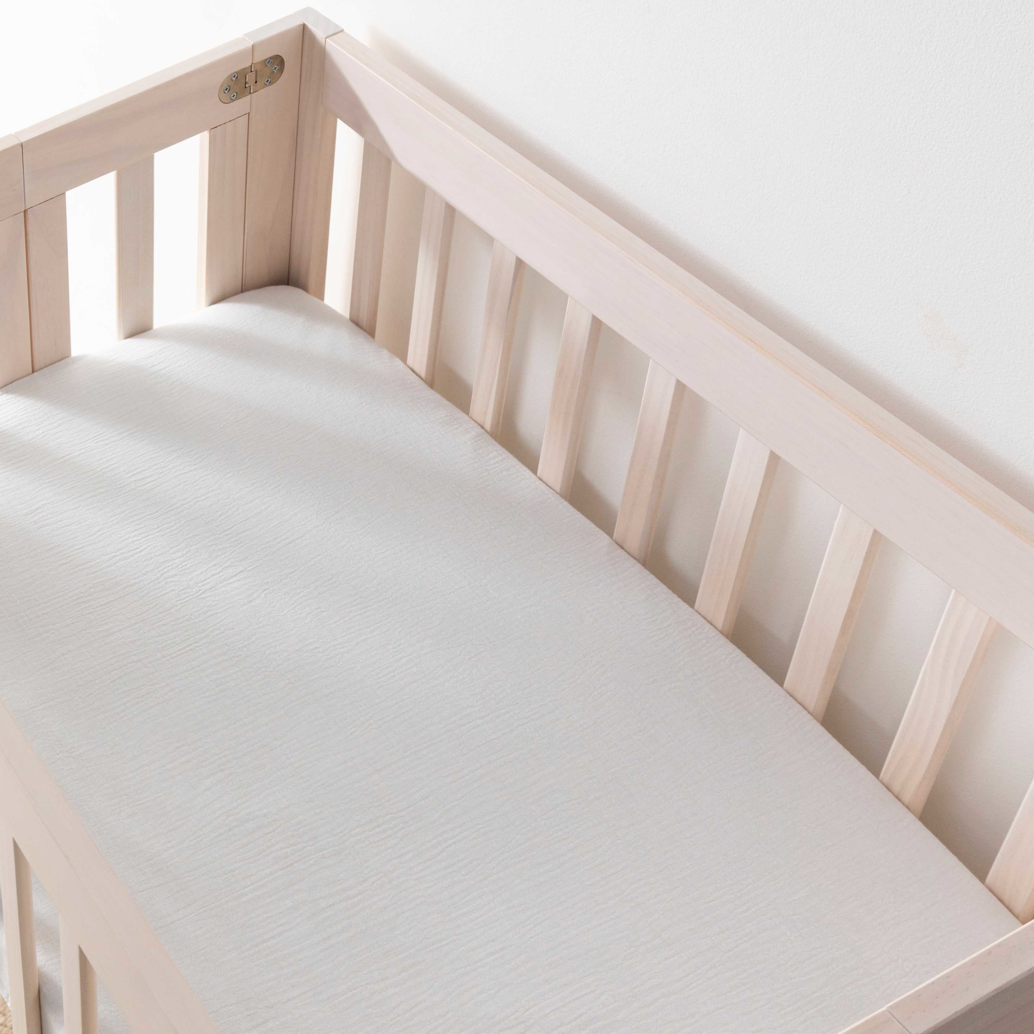 Mini Crib Sheet in GOTS Certified Organic Muslin Cotton - Image 104