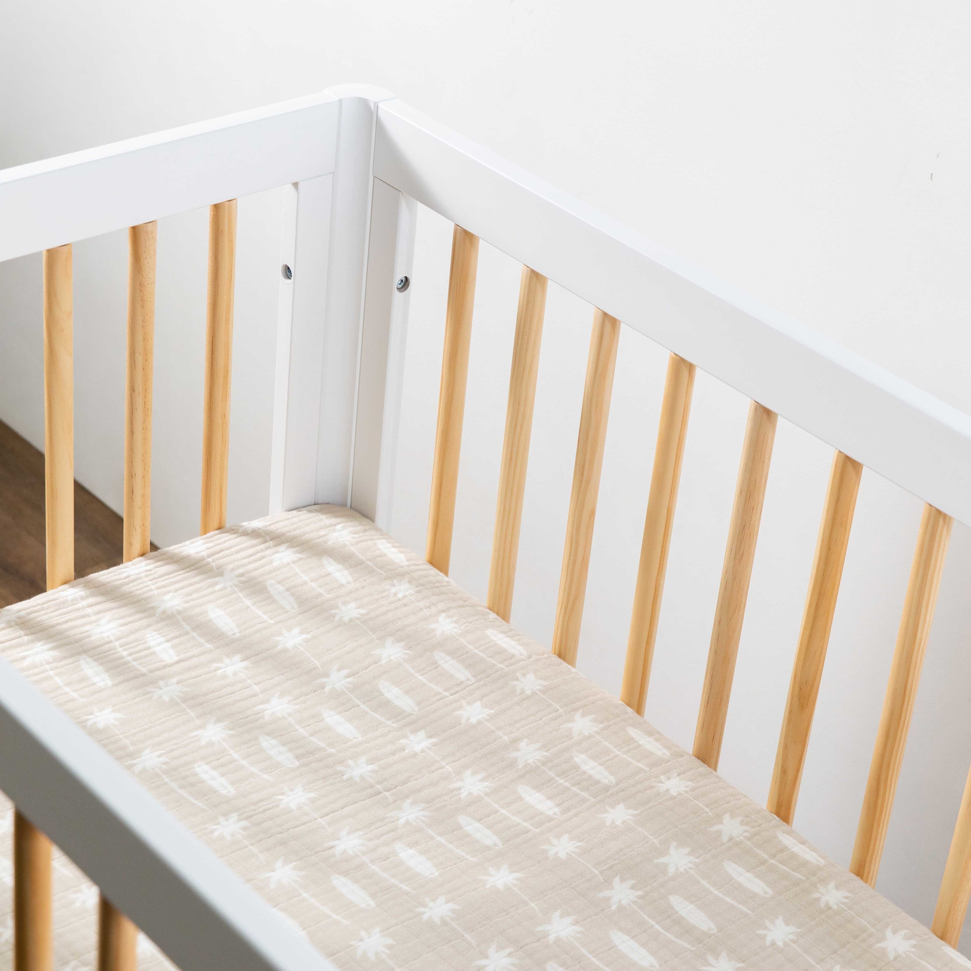 Mini Crib Sheet in GOTS Certified Organic Muslin Cotton - Image 116