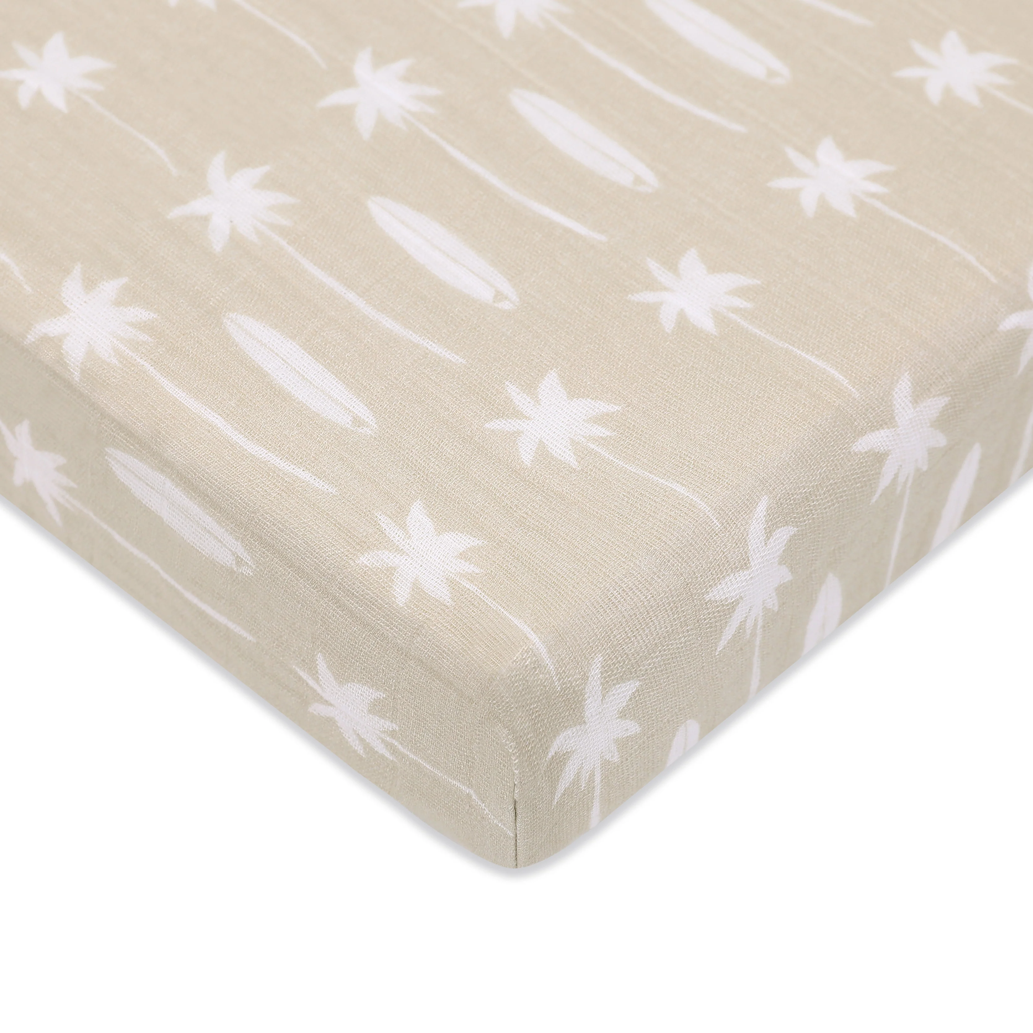 Mini Crib Sheet in GOTS Certified Organic Muslin Cotton - Image 123