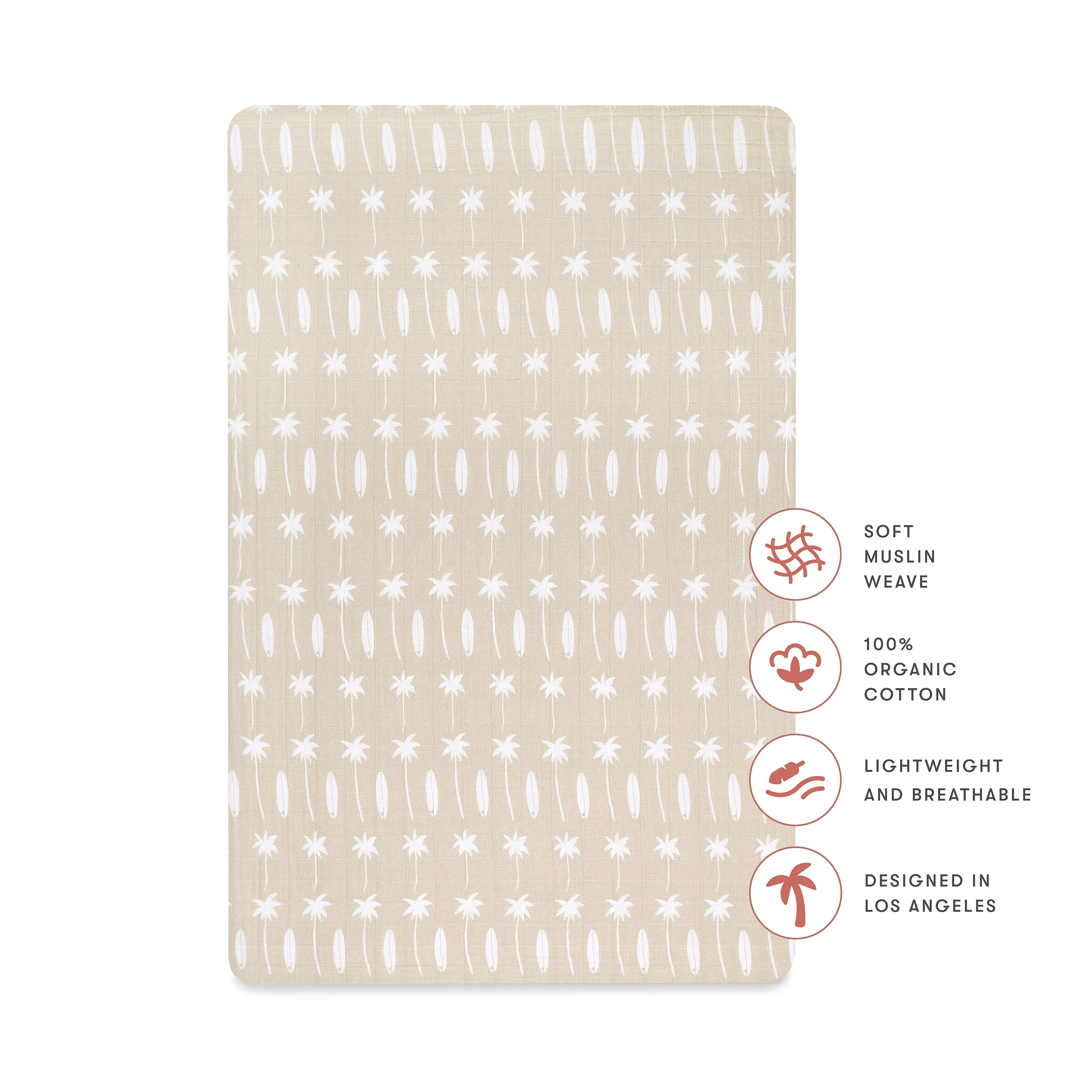 Mini Crib Sheet in GOTS Certified Organic Muslin Cotton - Image 125