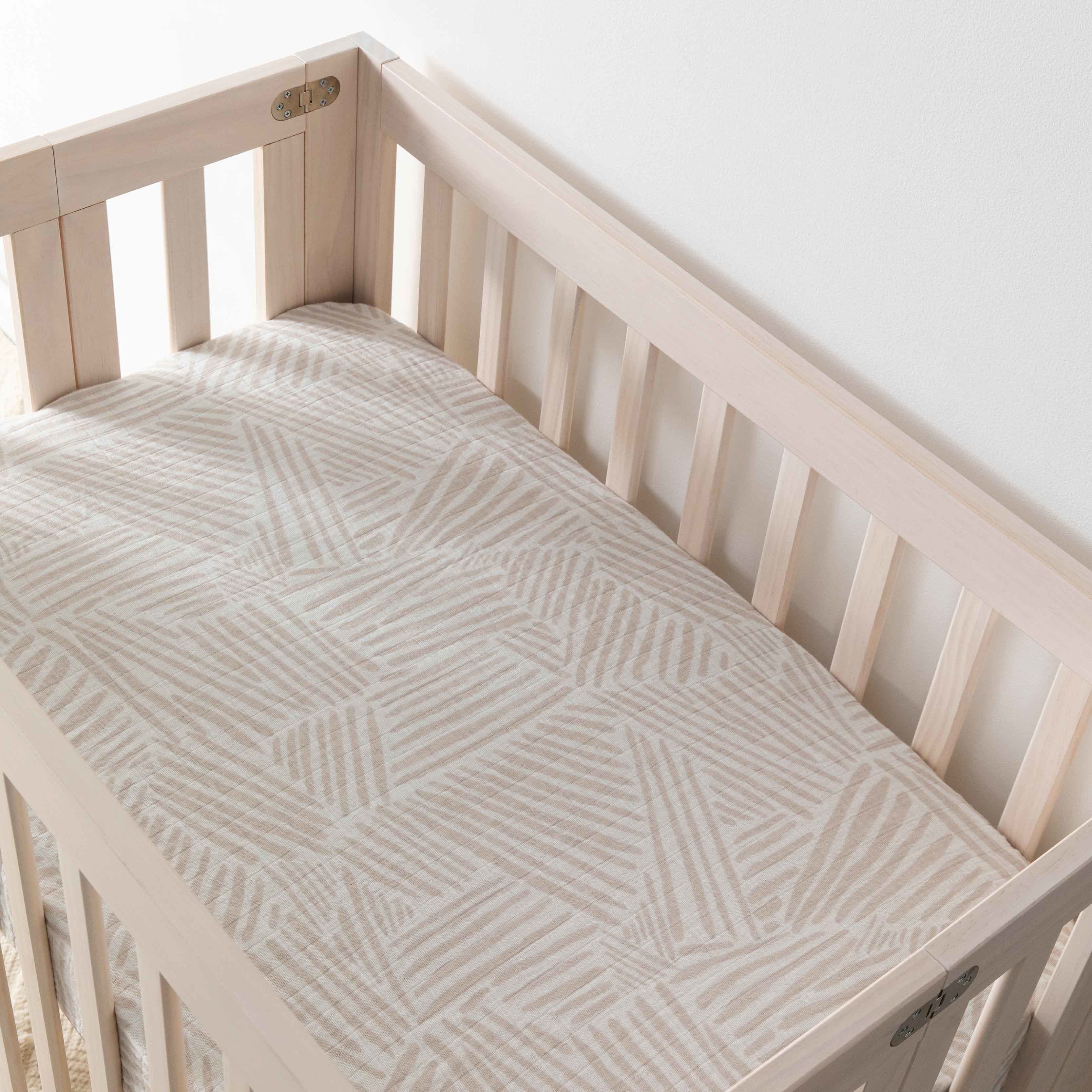 Mini Crib Sheet in GOTS Certified Organic Muslin Cotton - Image 128