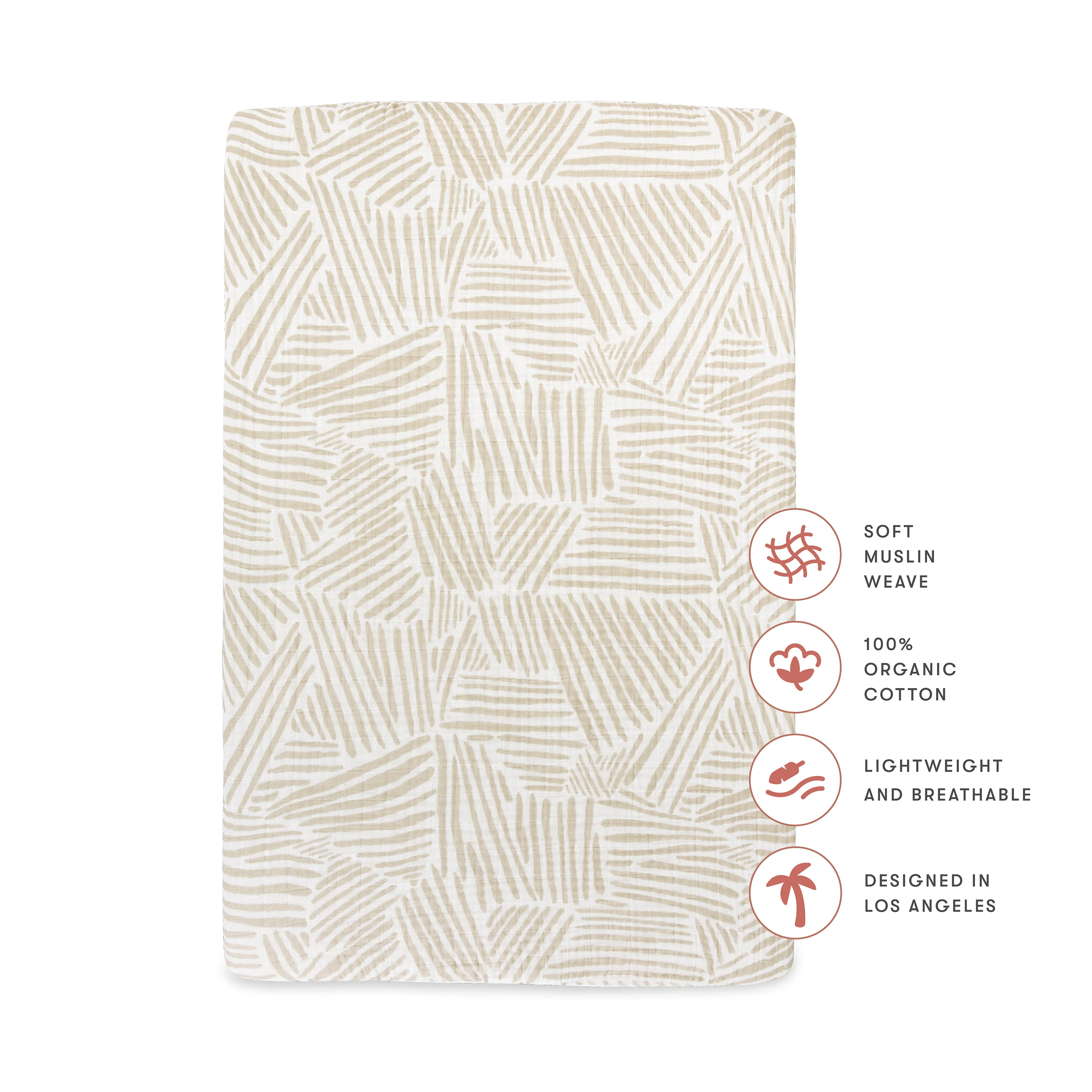 Mini Crib Sheet in GOTS Certified Organic Muslin Cotton - Image 132