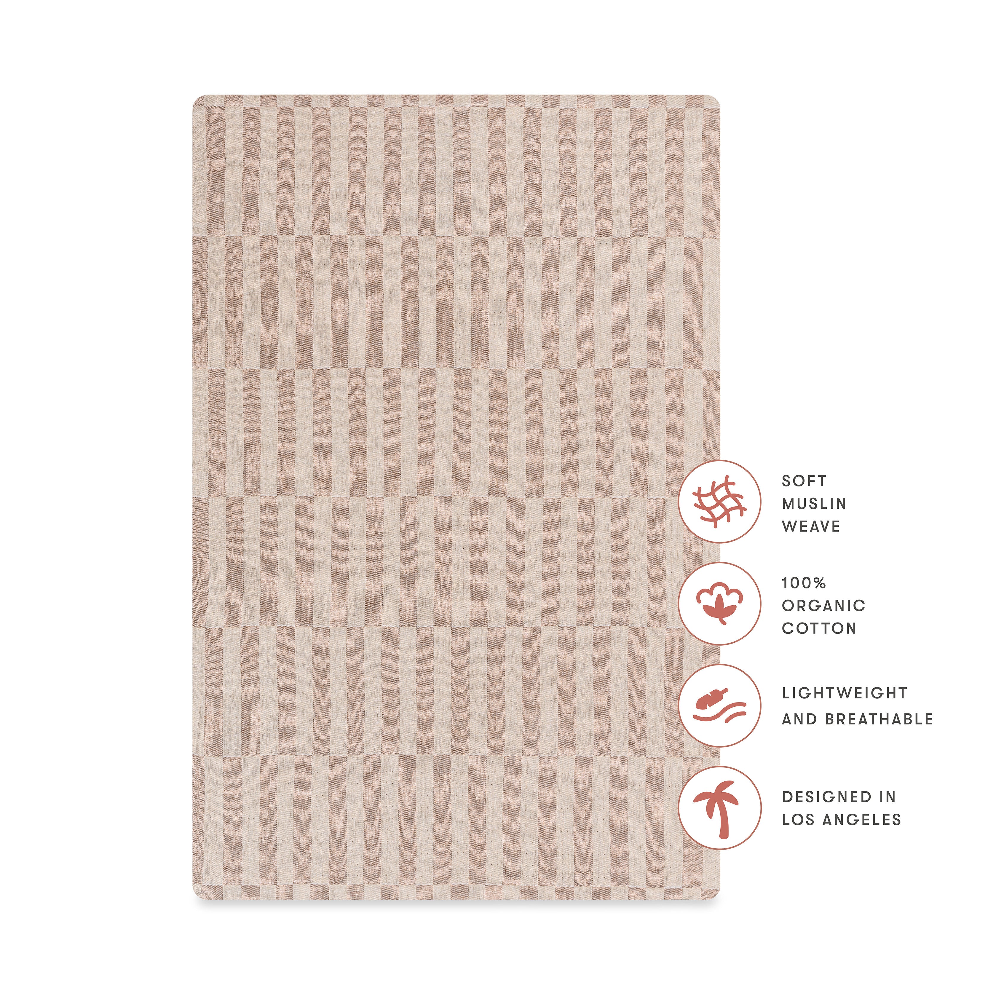 Mini Crib Sheet in GOTS Certified Organic Muslin Cotton - Image 15