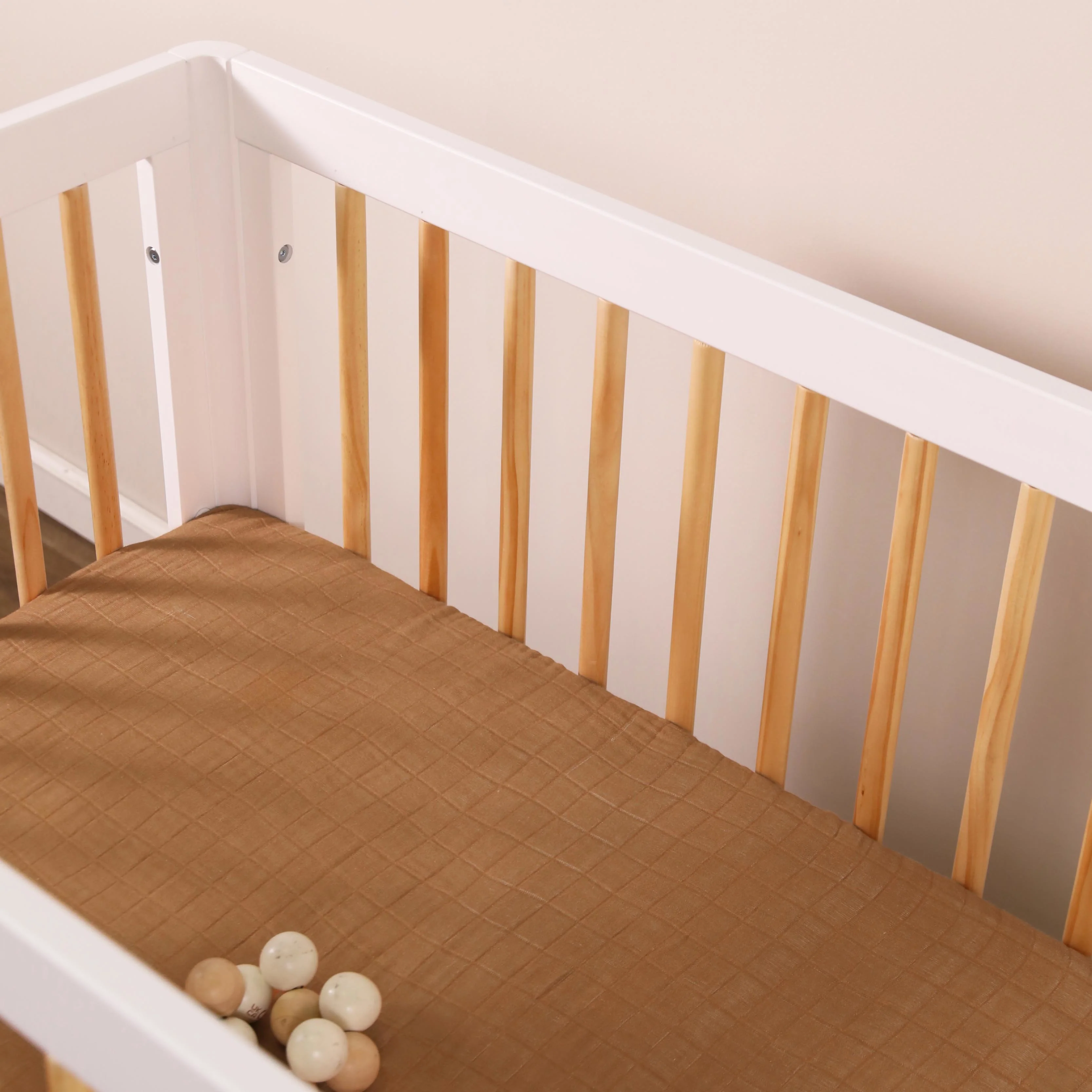 Mini Crib Sheet in GOTS Certified Organic Muslin Cotton - Image 18