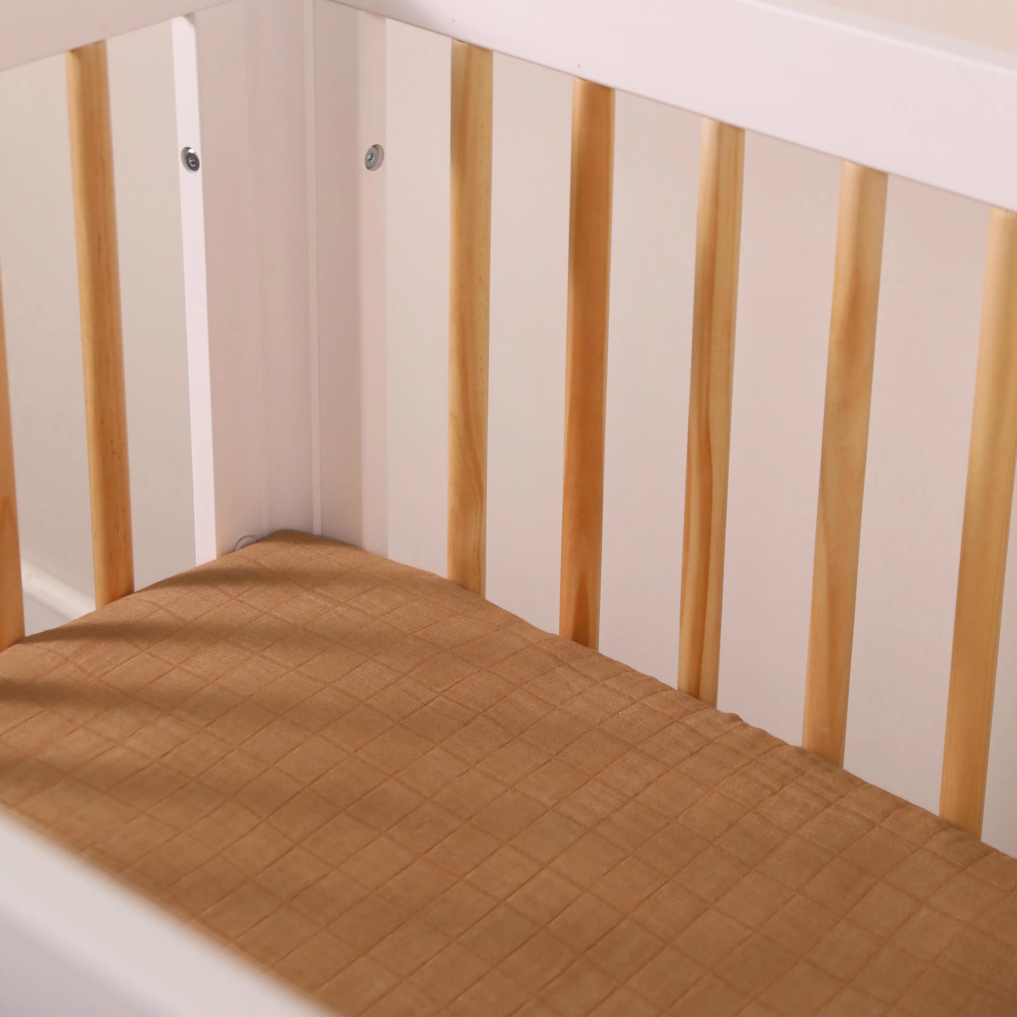 Mini Crib Sheet in GOTS Certified Organic Muslin Cotton - Image 19
