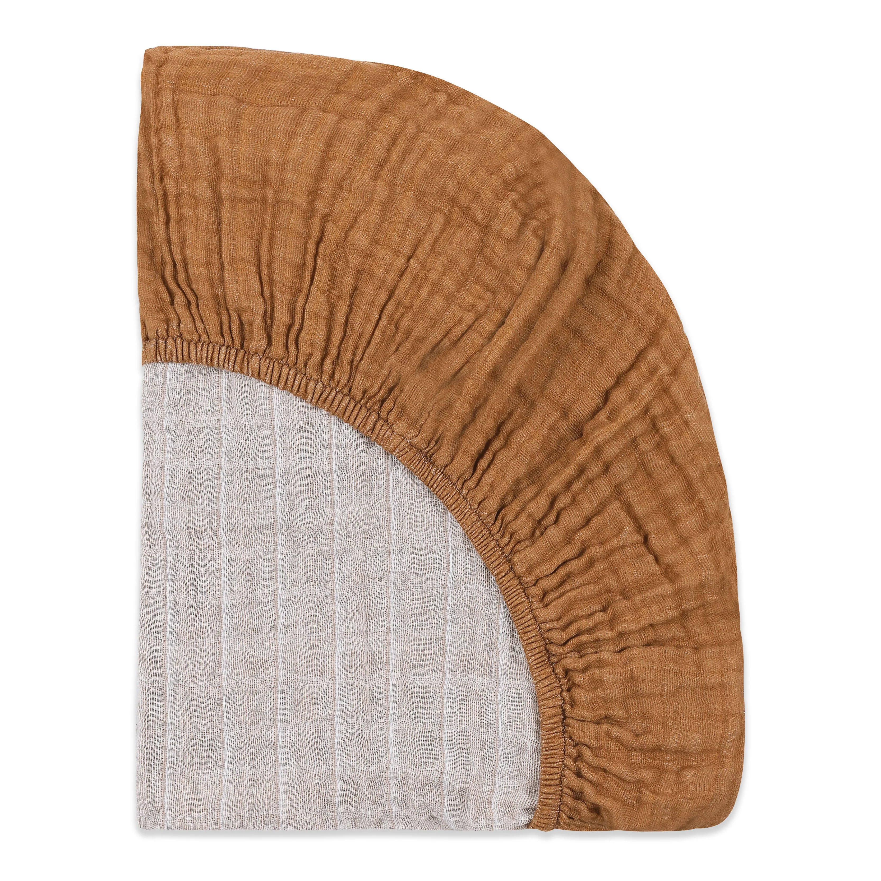 Mini Crib Sheet in GOTS Certified Organic Muslin Cotton - Image 28