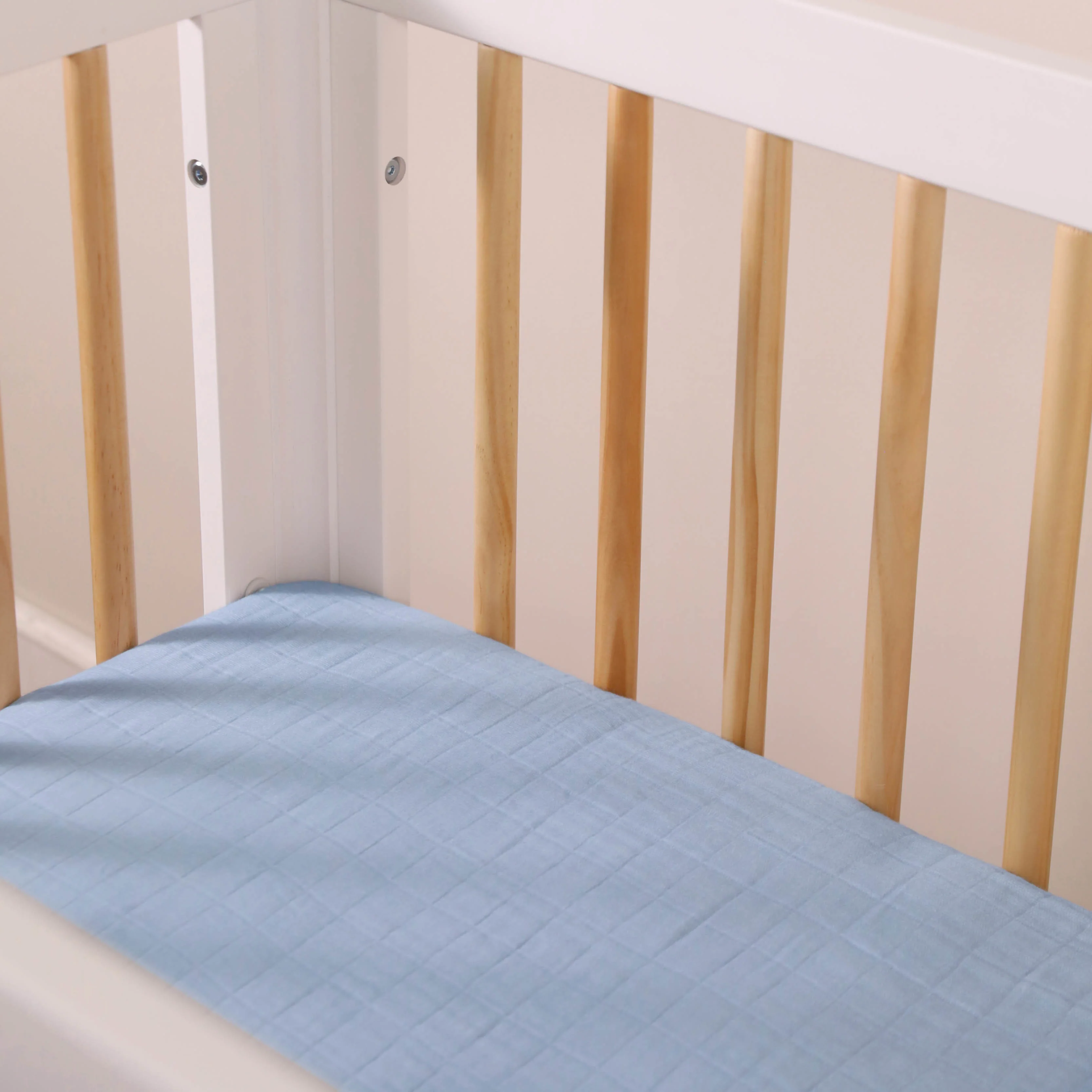 Mini Crib Sheet in GOTS Certified Organic Muslin Cotton - Image 31