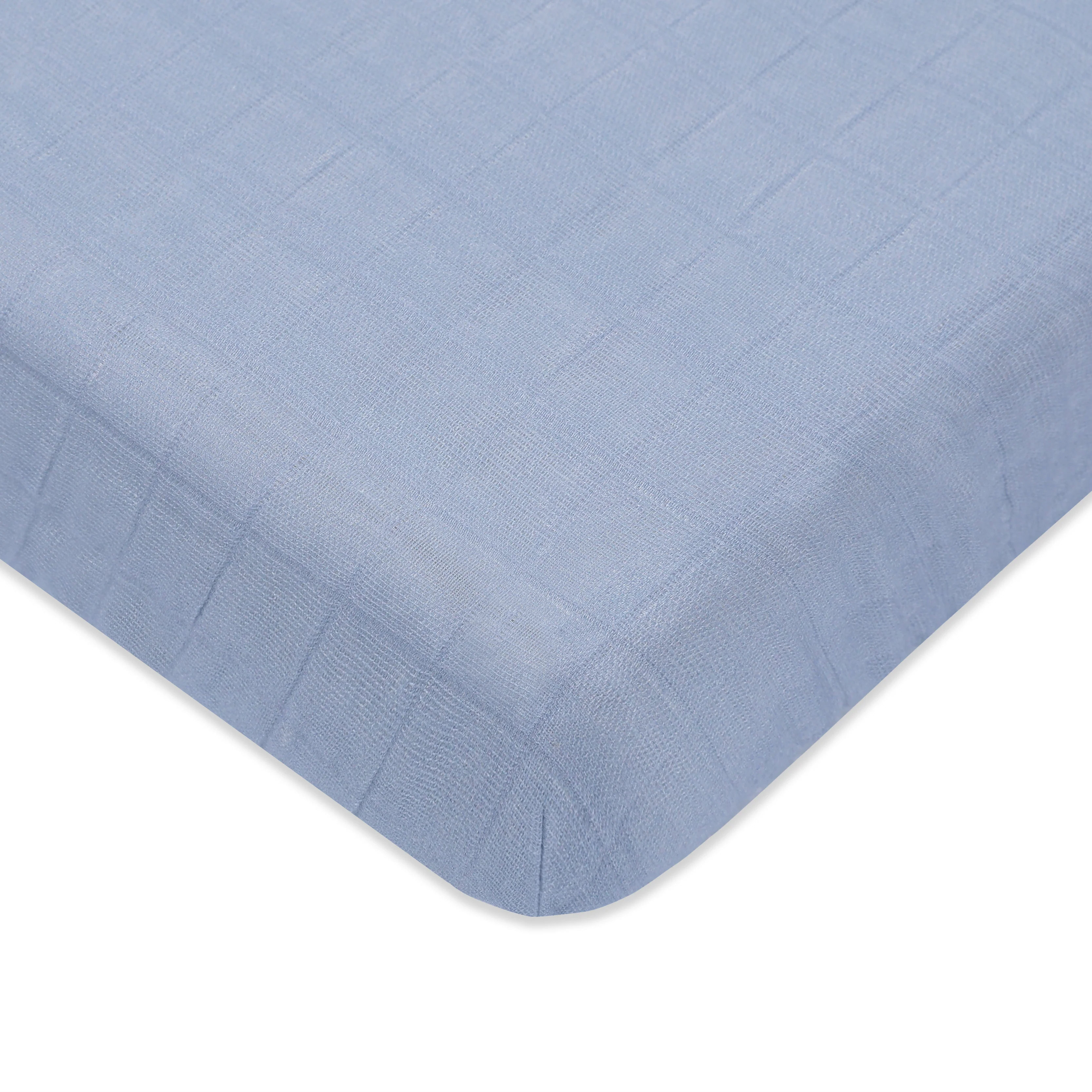 Mini Crib Sheet in GOTS Certified Organic Muslin Cotton - Image 37