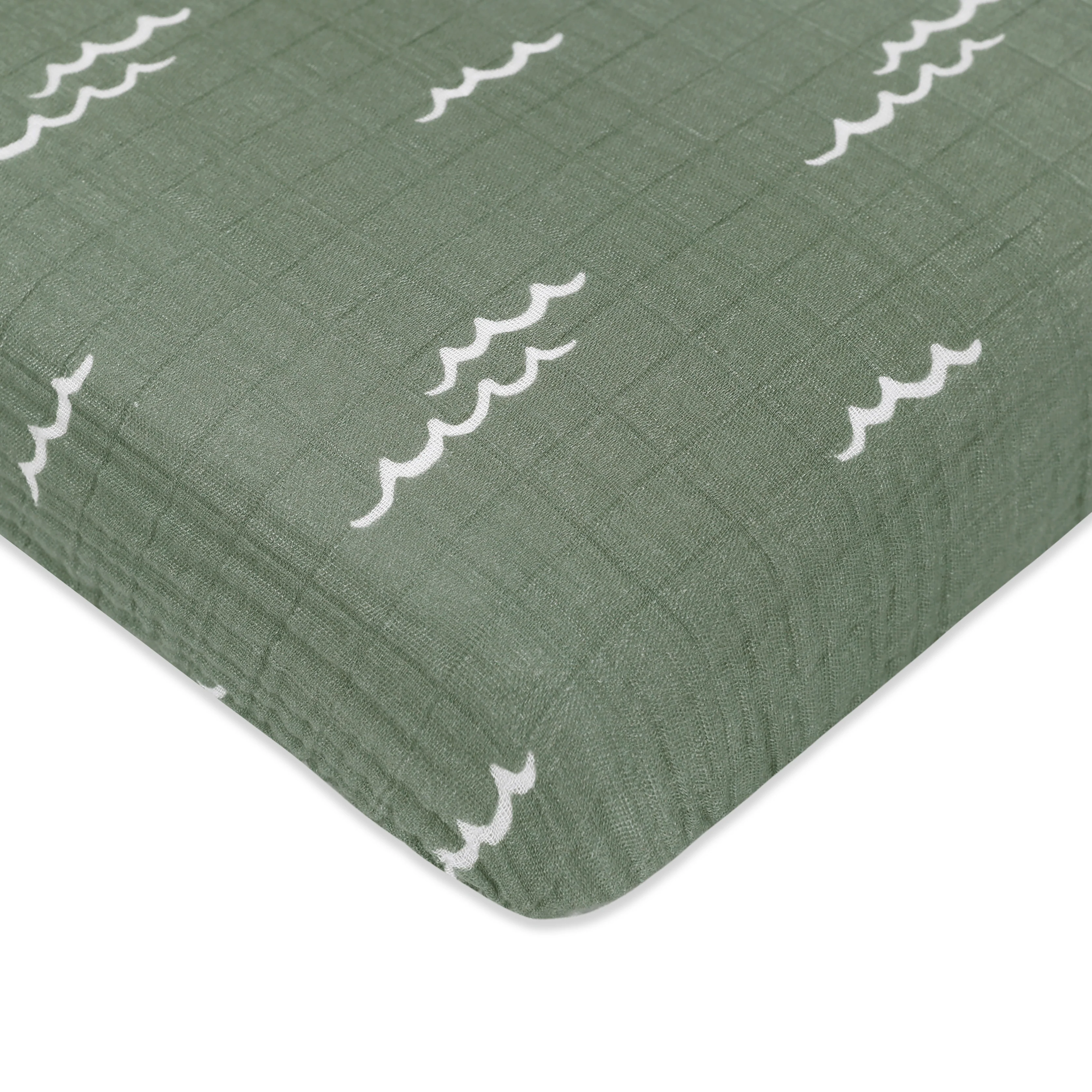 Mini Crib Sheet in GOTS Certified Organic Muslin Cotton - Image 56