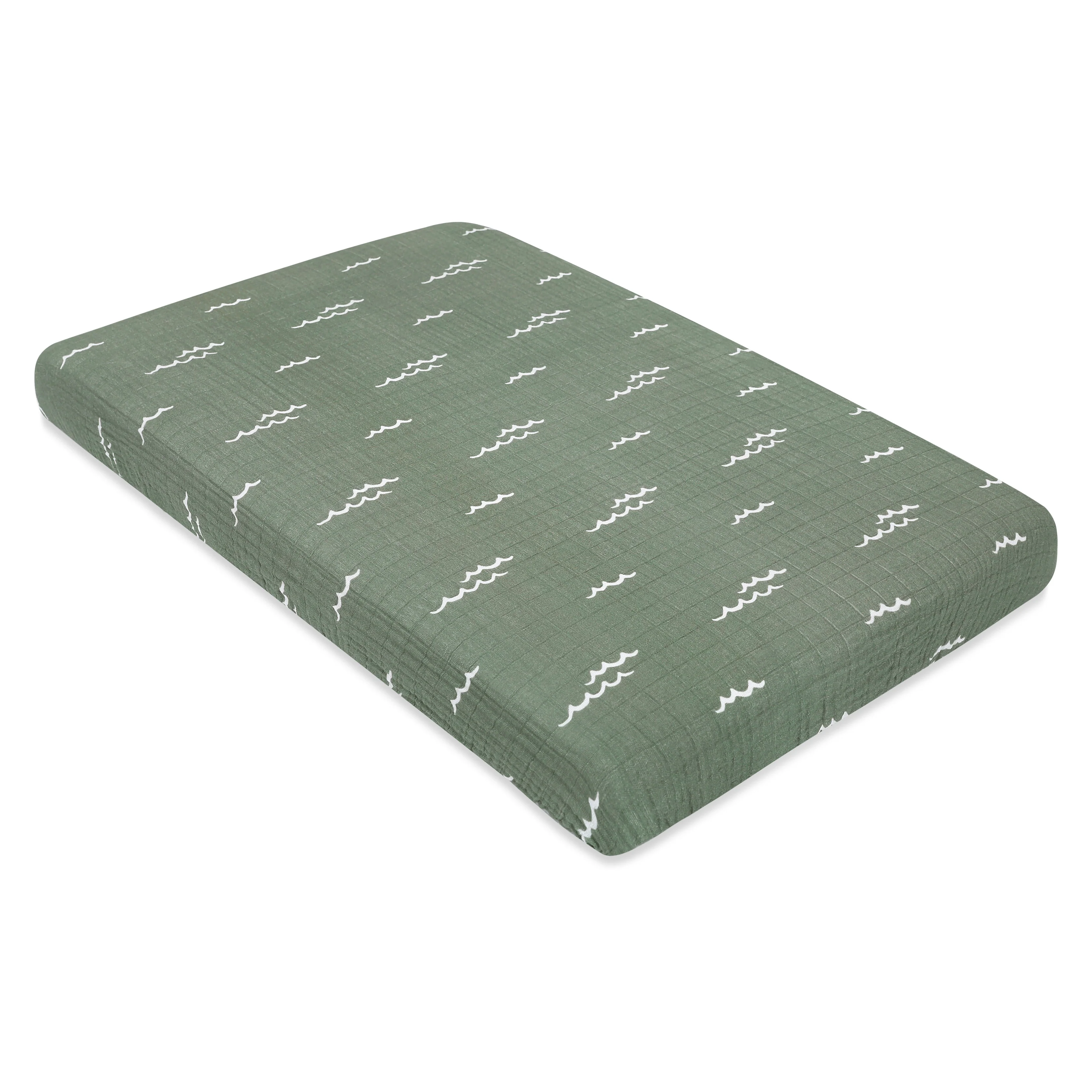 Mini Crib Sheet in GOTS Certified Organic Muslin Cotton - Image 57