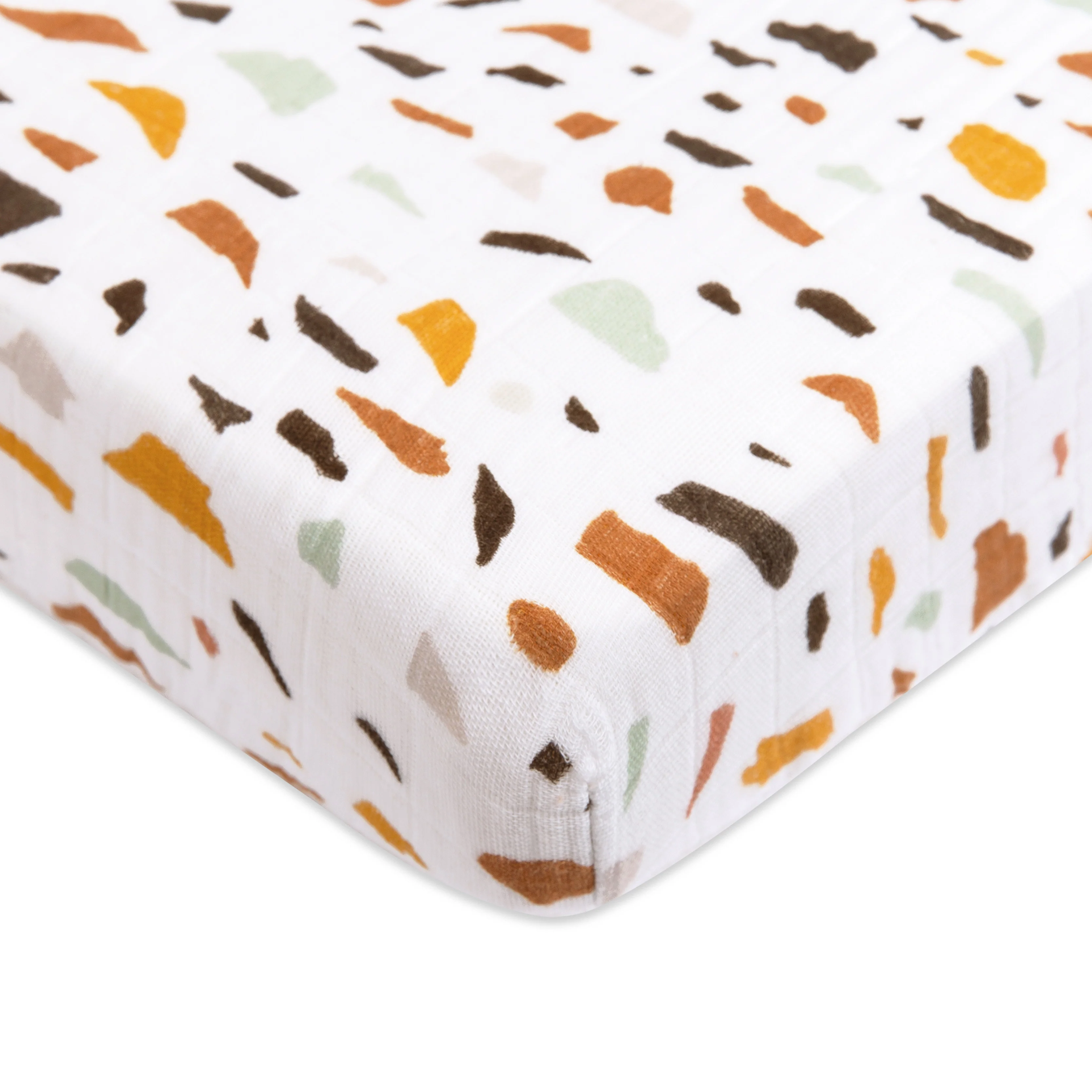 Mini Crib Sheet in GOTS Certified Organic Muslin Cotton - Image 87