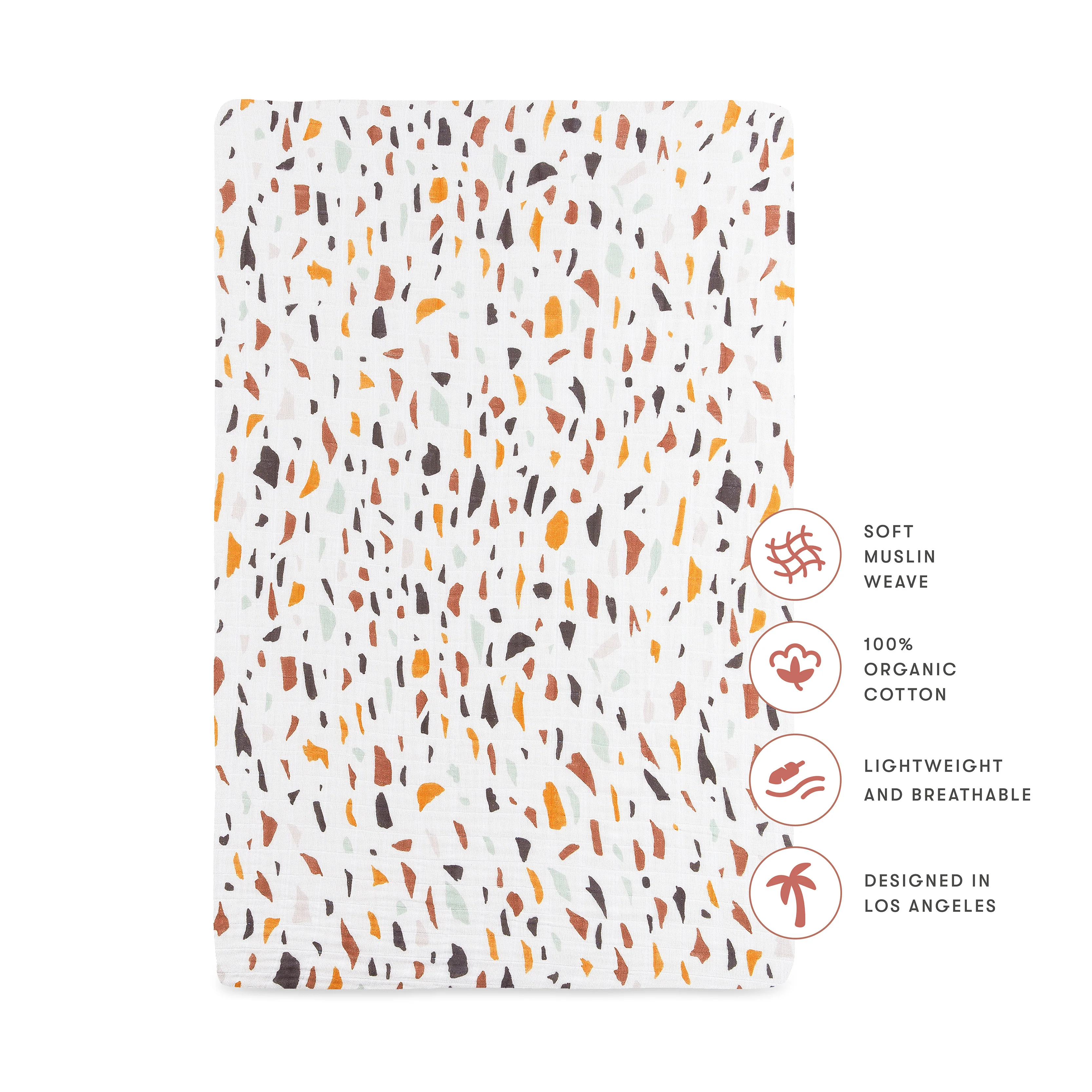 Mini Crib Sheet in GOTS Certified Organic Muslin Cotton - Image 89