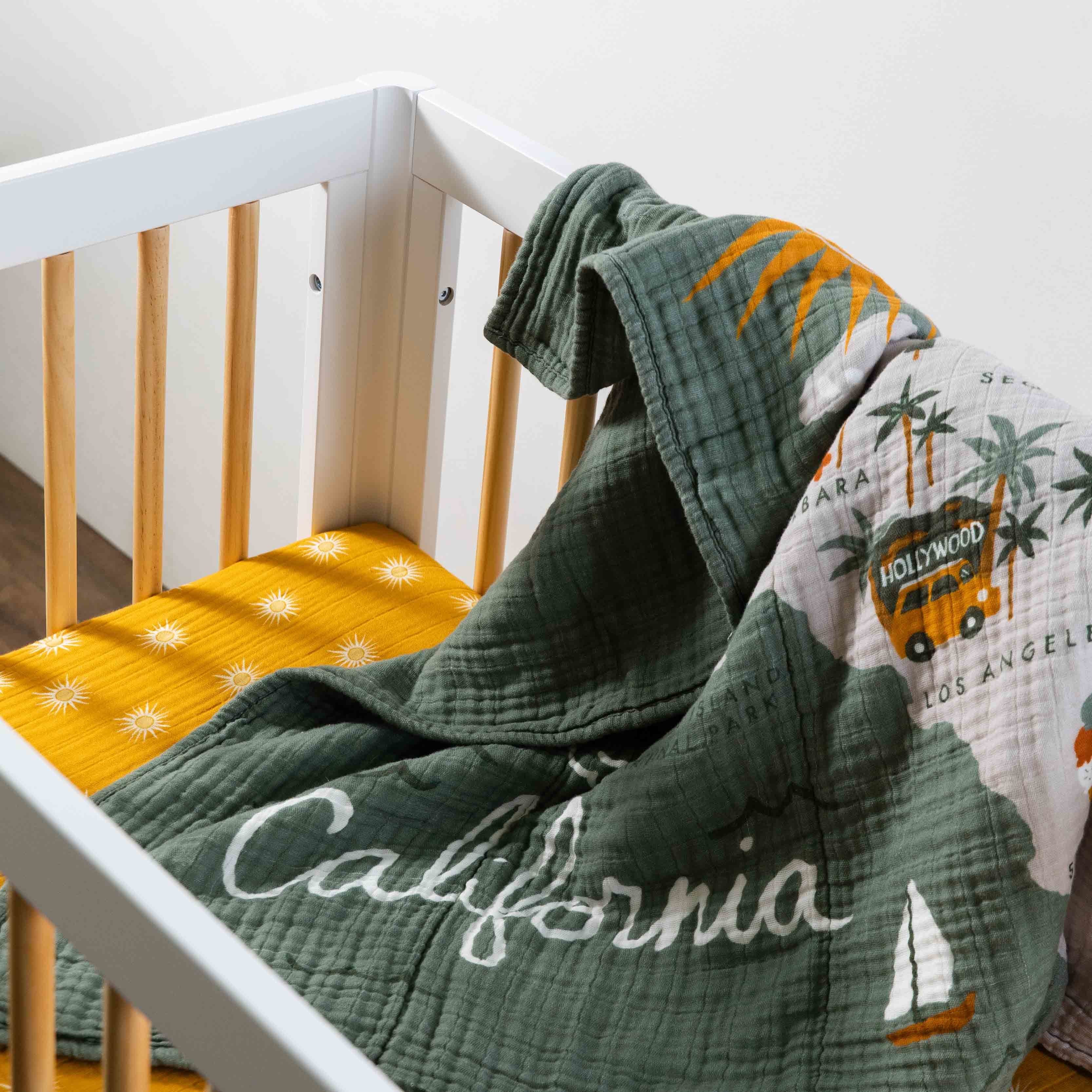 Mini Crib Sheet in GOTS Certified Organic Muslin Cotton - Image 95