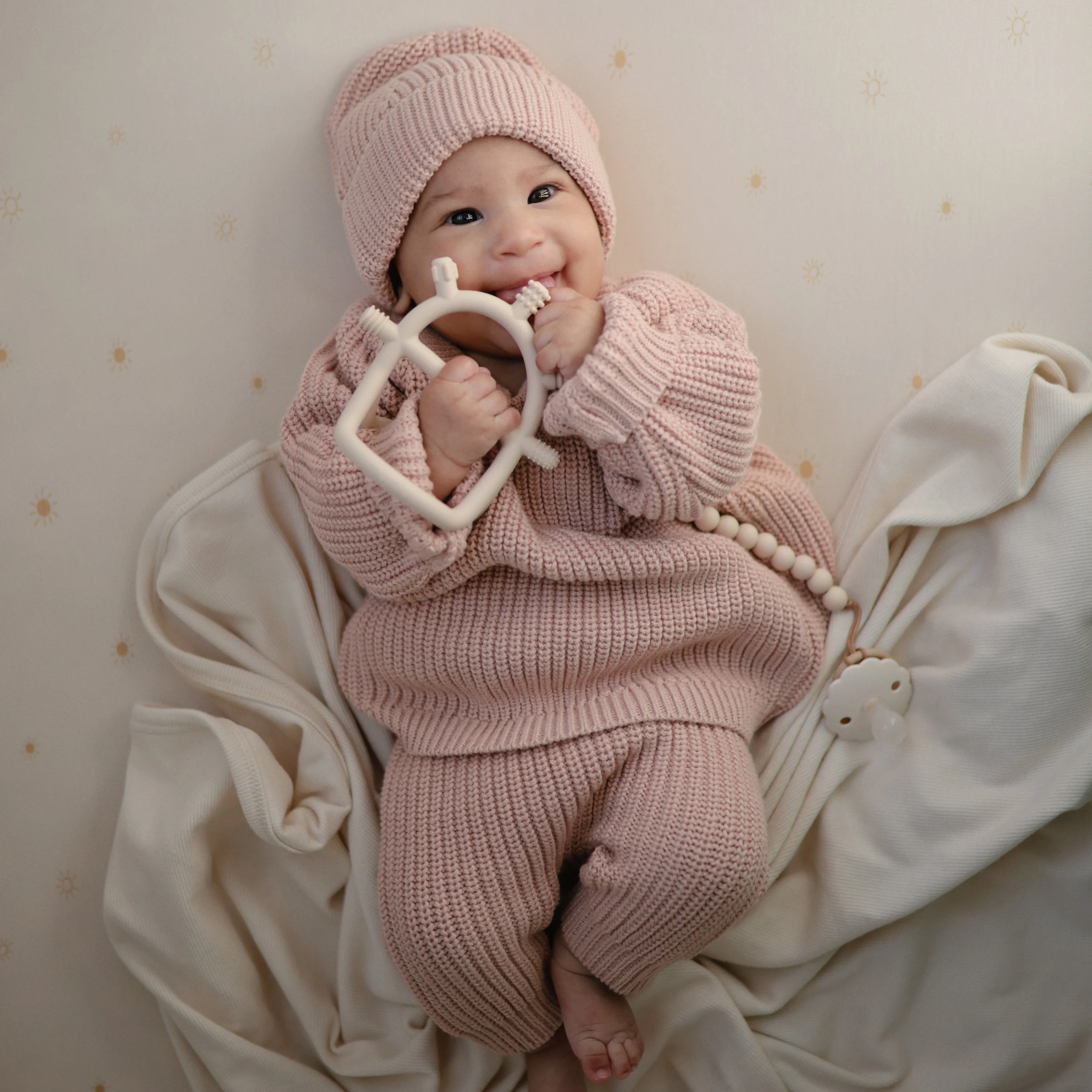 Mushie No-Drop Sensory Teether - Image 7