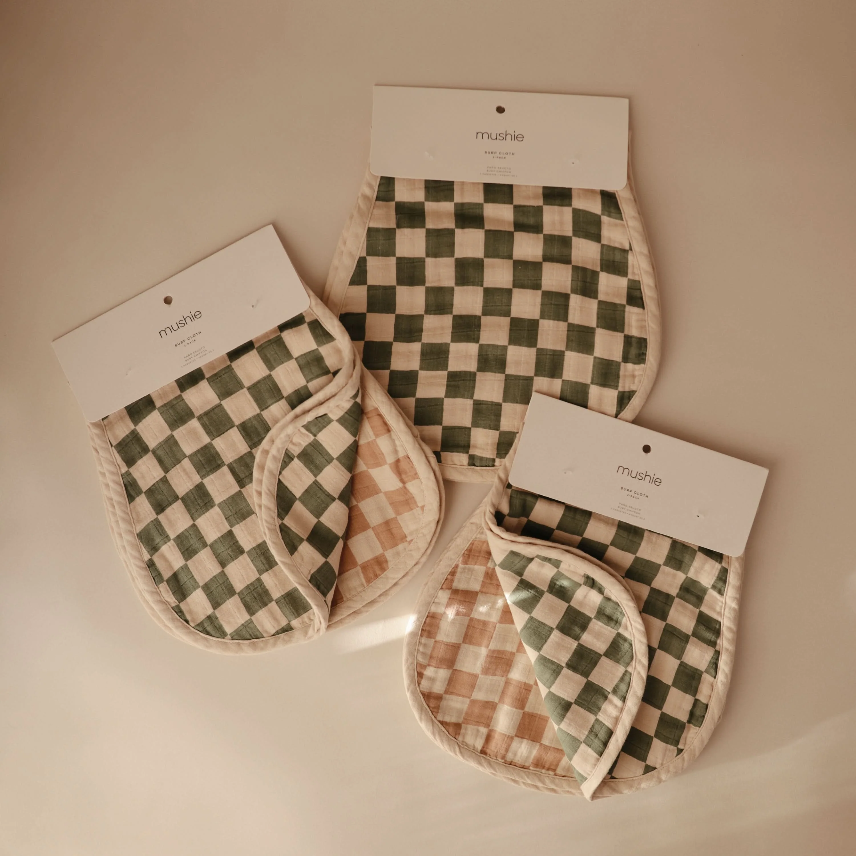 Mushie Organic Cotton Muslin Burp Cloth 2-Pack - Image 12
