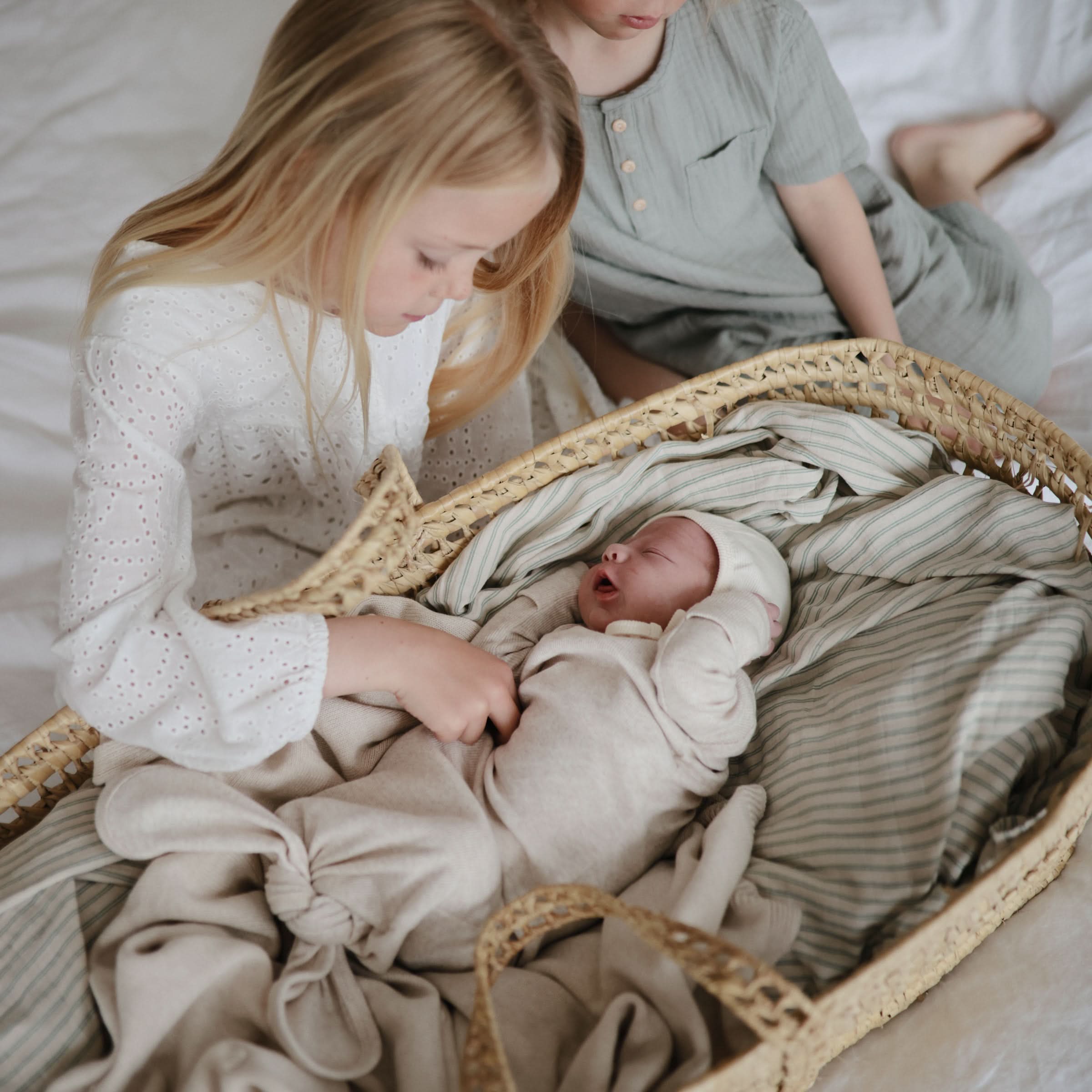 Mushie Organic Cotton Muslin Swaddle Blanket - Image 132