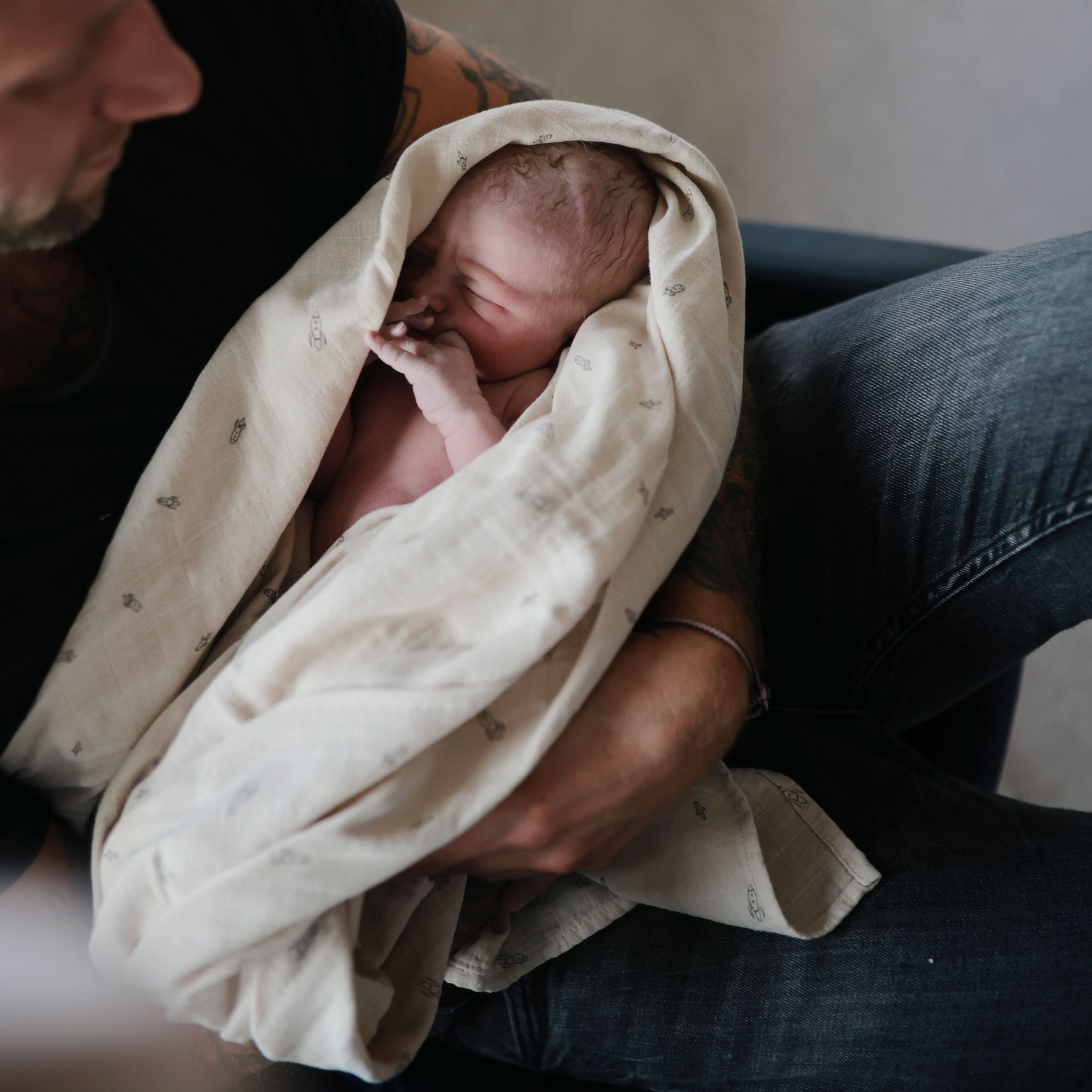 Mushie Organic Cotton Muslin Swaddle Blanket - Image 135