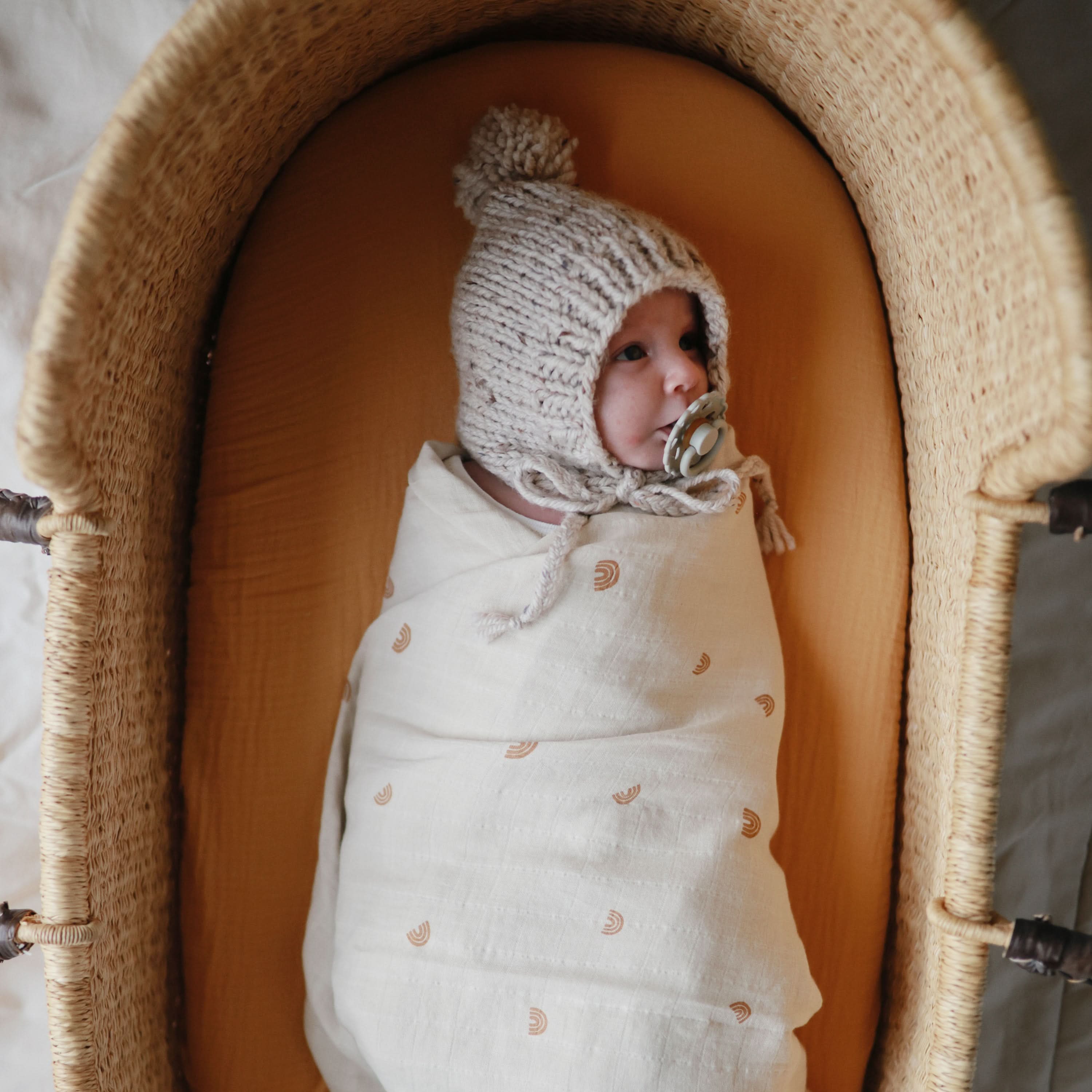 Mushie Organic Cotton Muslin Swaddle Blanket - Image 138