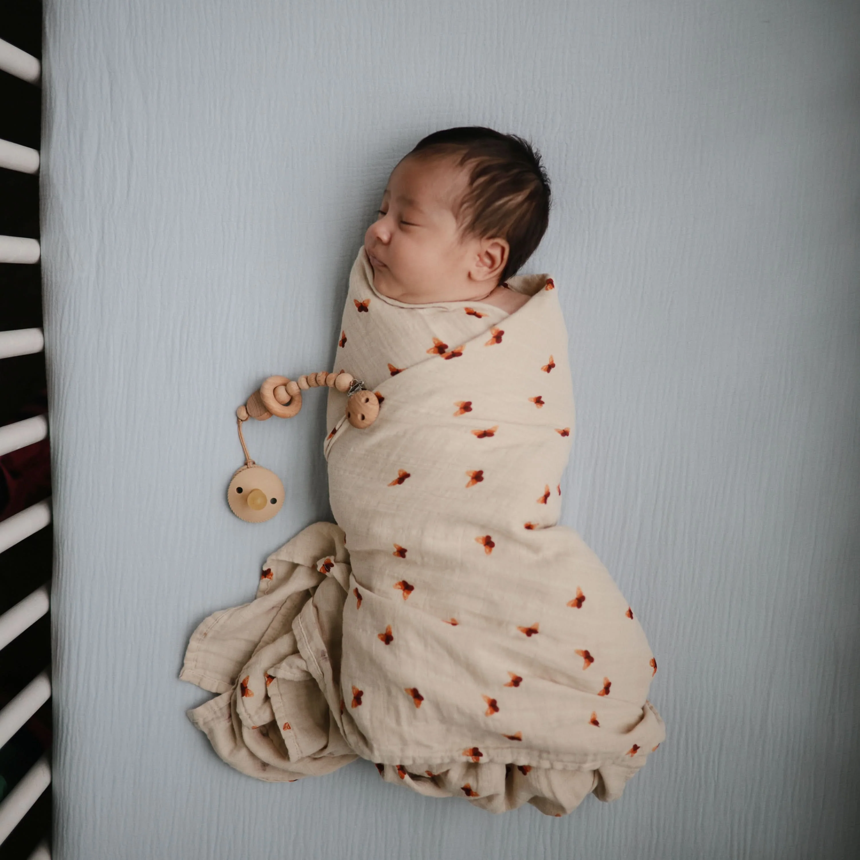 Mushie Organic Cotton Muslin Swaddle Blanket - Image 141