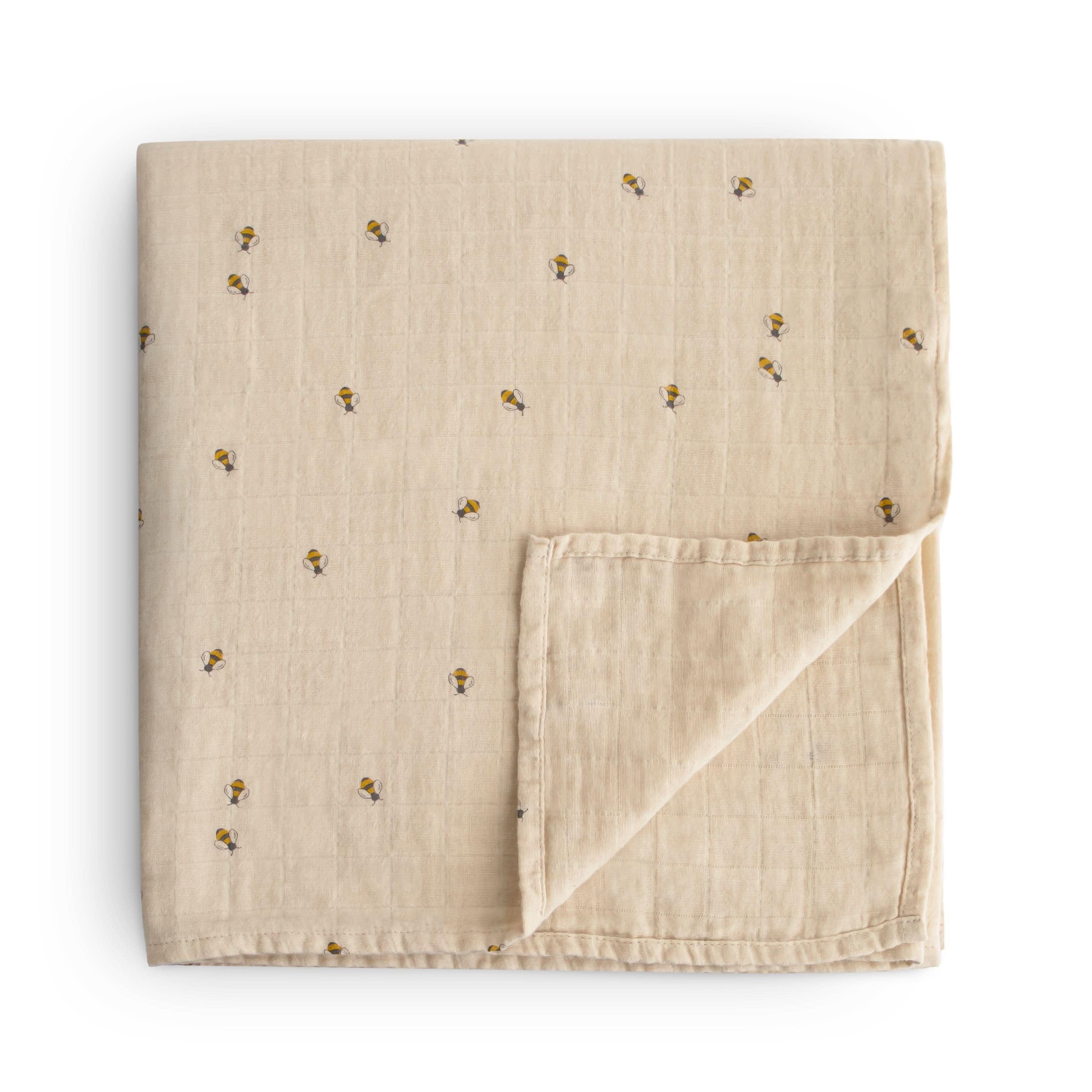 Mushie Organic Cotton Muslin Swaddle Blanket - Image 15