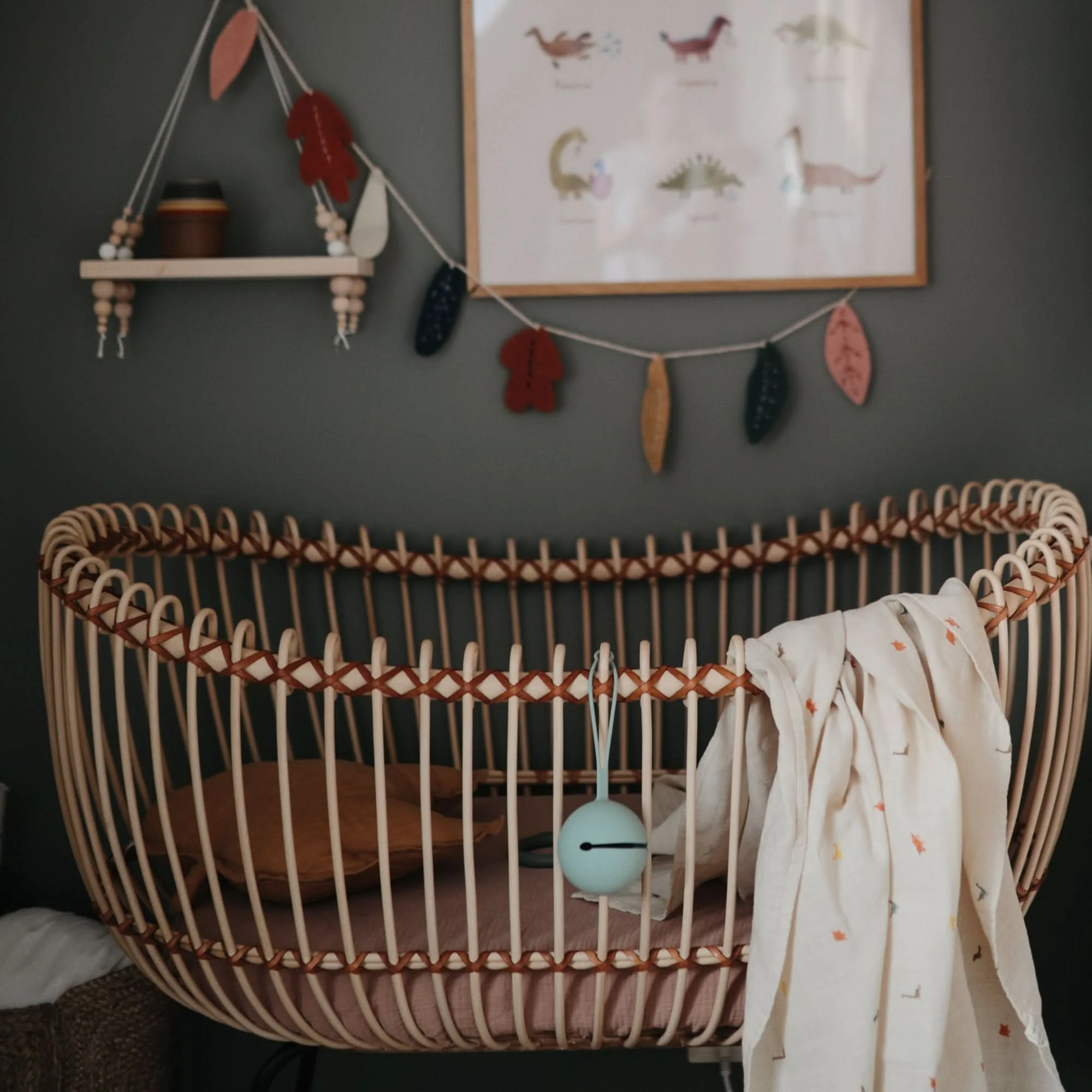 Mushie Organic Cotton Muslin Swaddle Blanket - Image 166