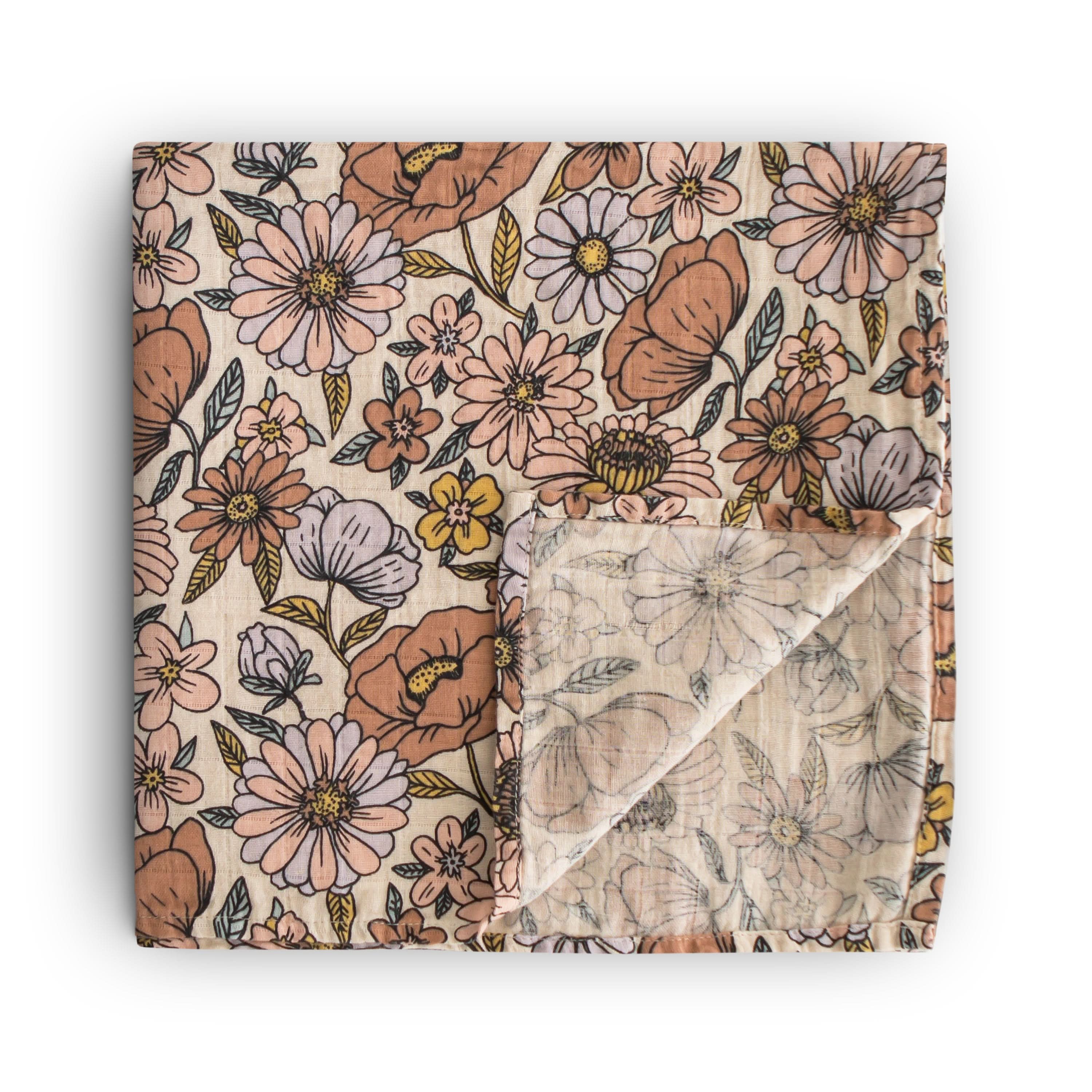 Mushie Organic Cotton Muslin Swaddle Blanket - Image 3