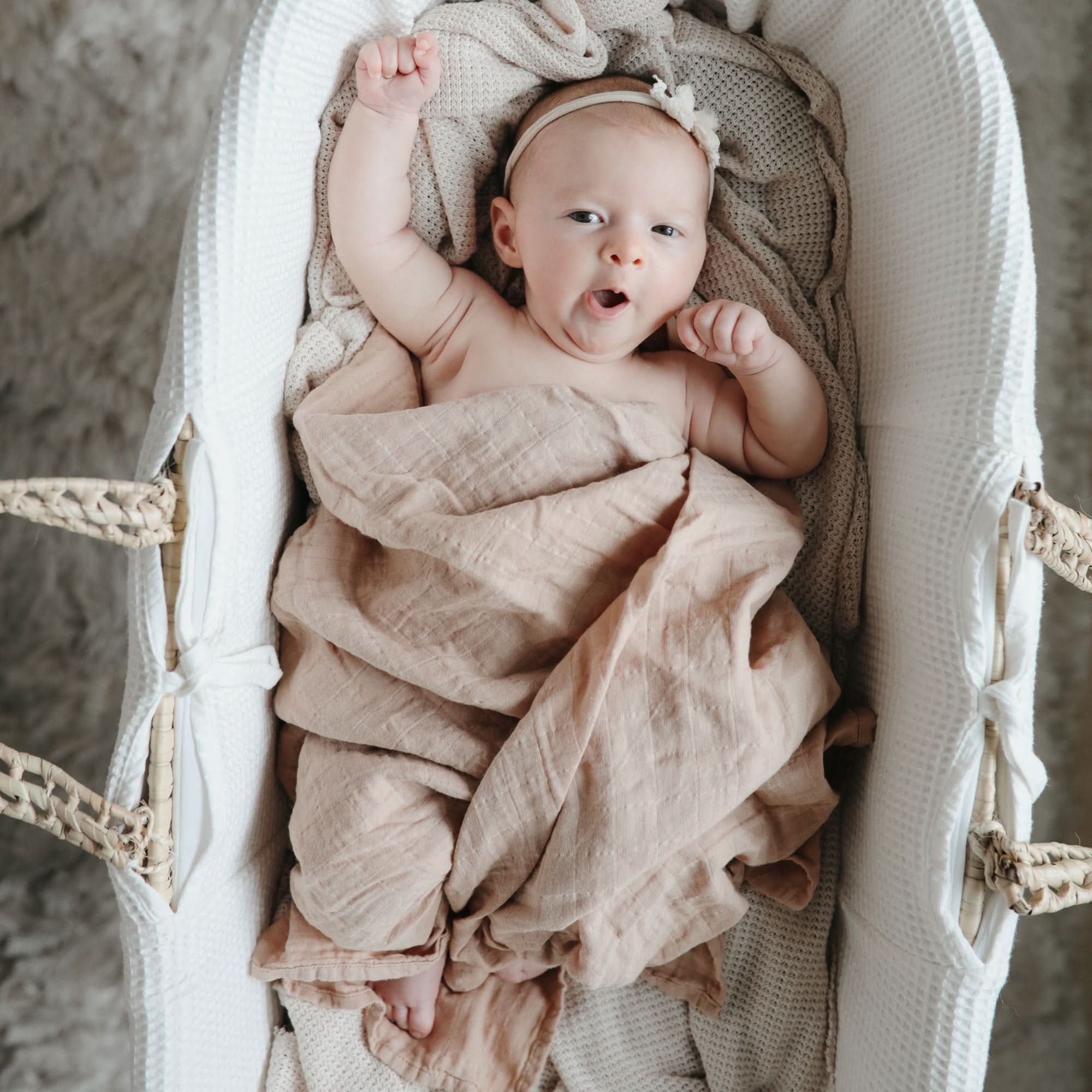Mushie Organic Cotton Muslin Swaddle Blanket - Image 37