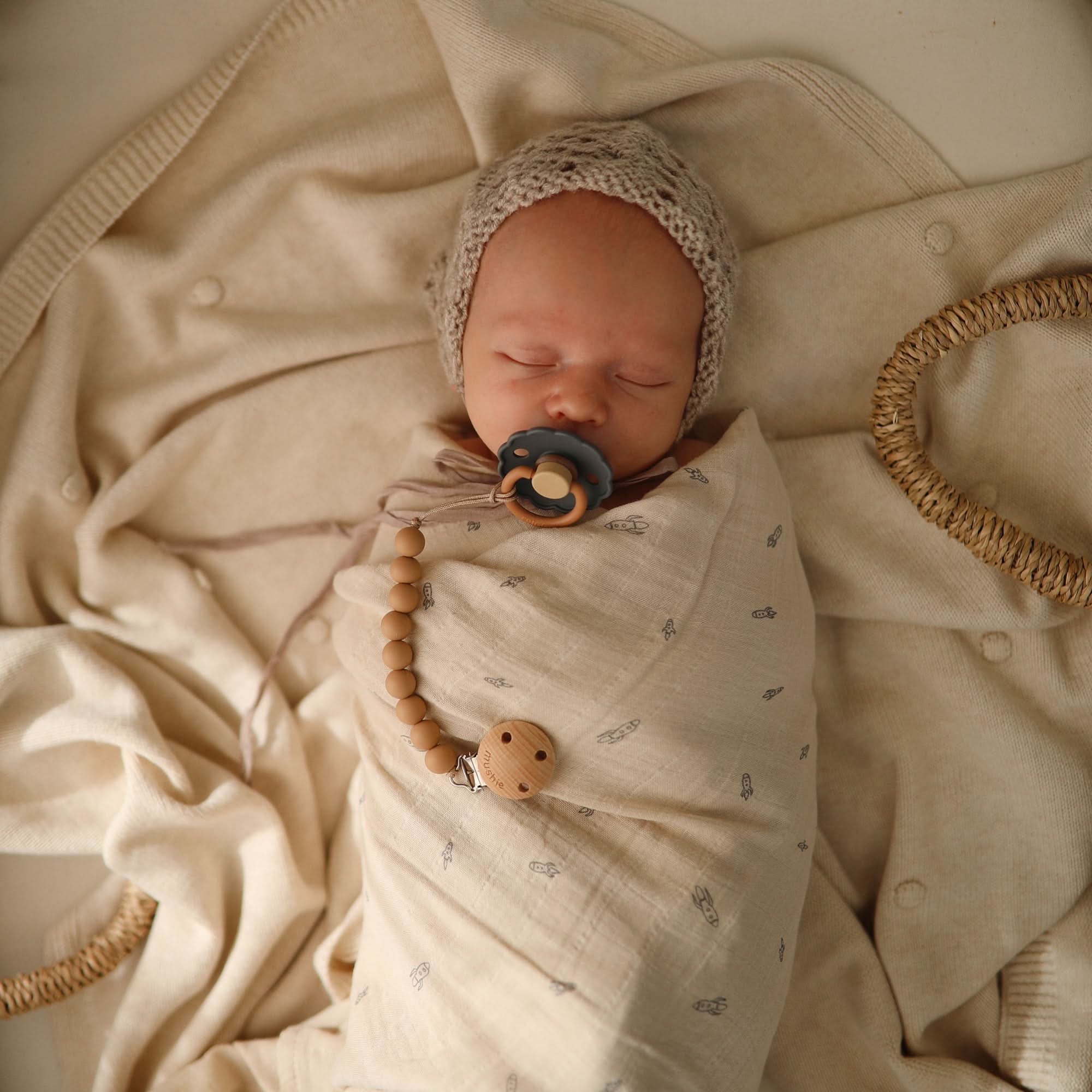 Mushie Organic Cotton Muslin Swaddle Blanket - Image 57