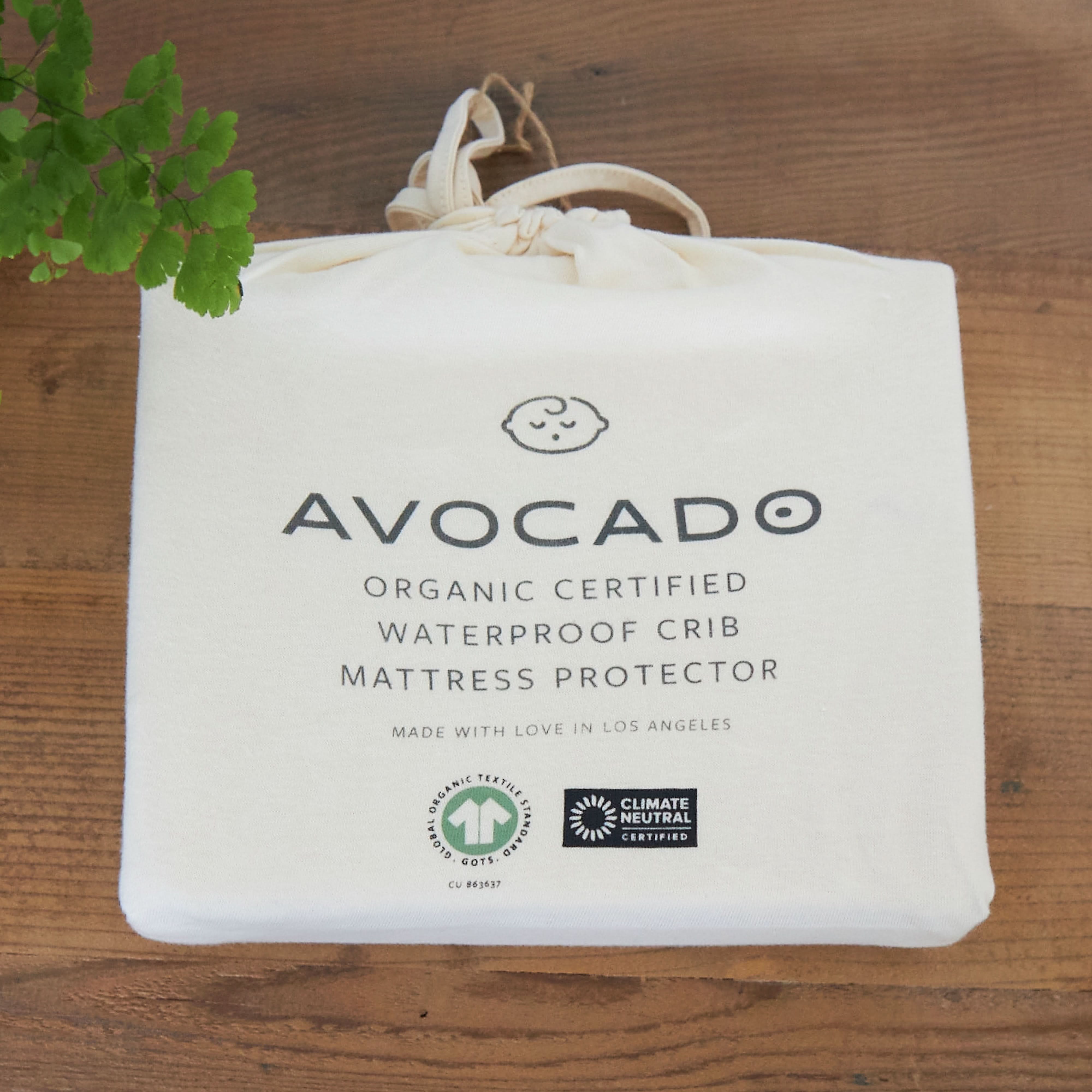 Avocado Organic Crib Waterproof Protector for Standard Mattress - Image 3