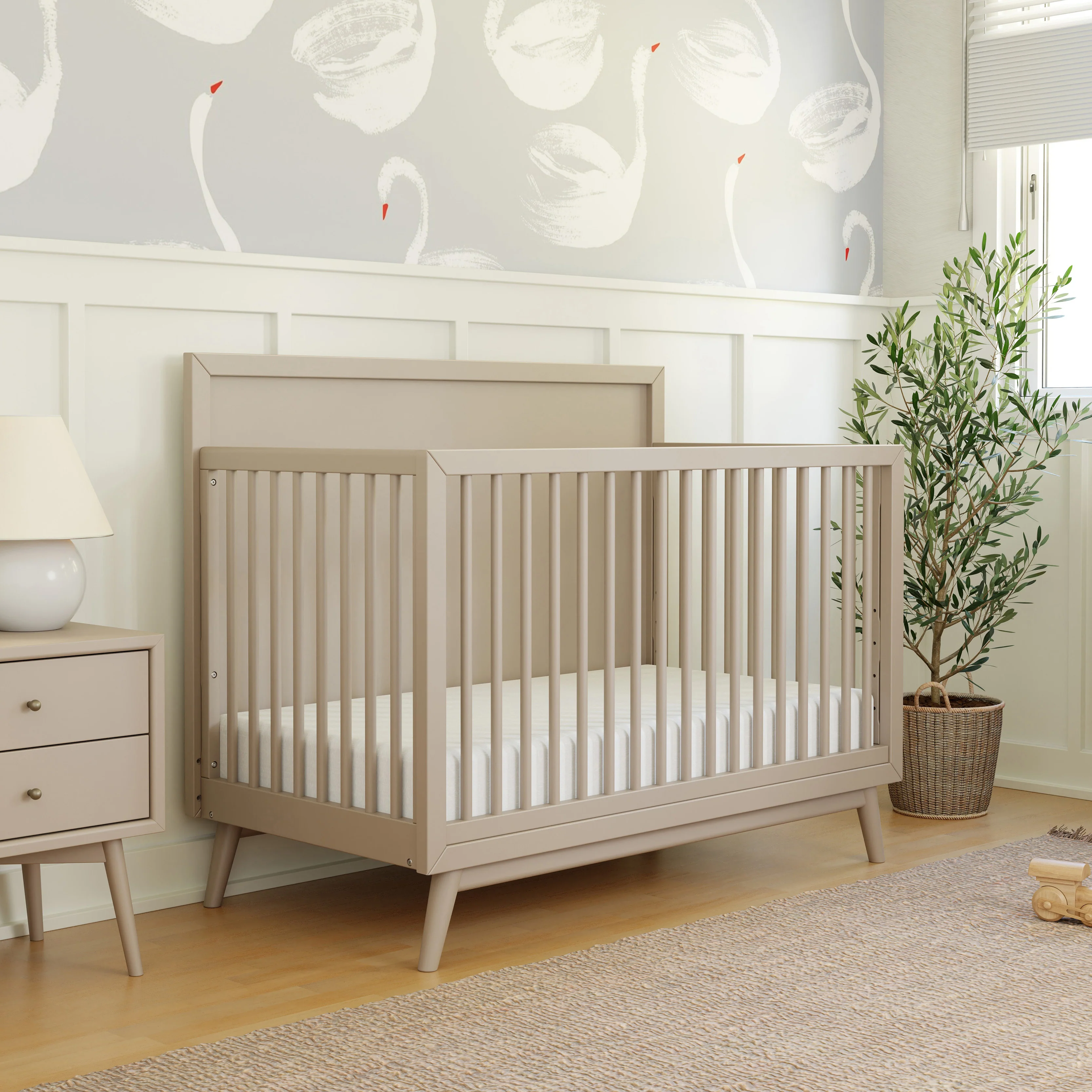 Palma 4-in-1 Convertible Crib with Toddler Bed Conversion Kit - Image 23
