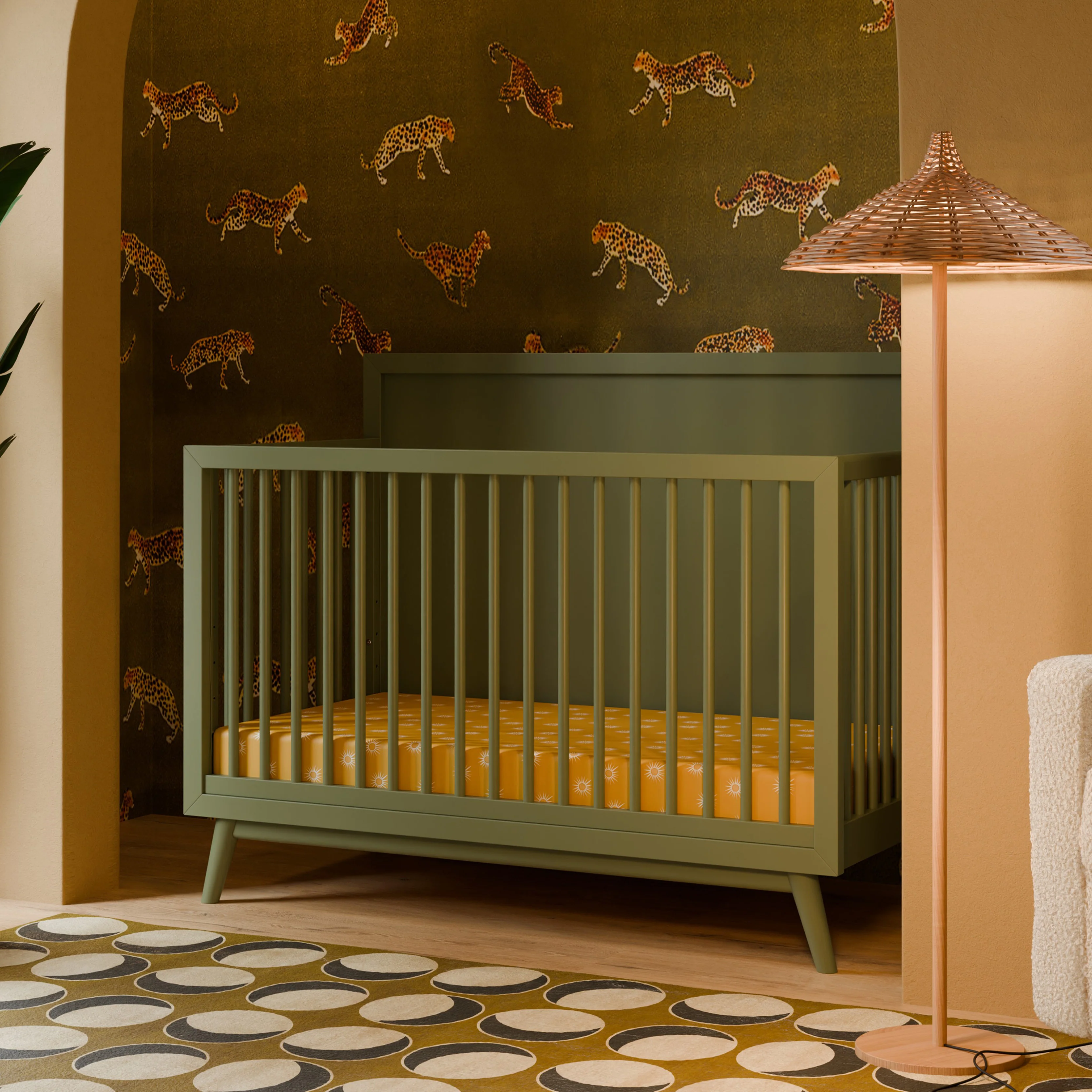 Palma 4-in-1 Convertible Crib with Toddler Bed Conversion Kit - Image 35