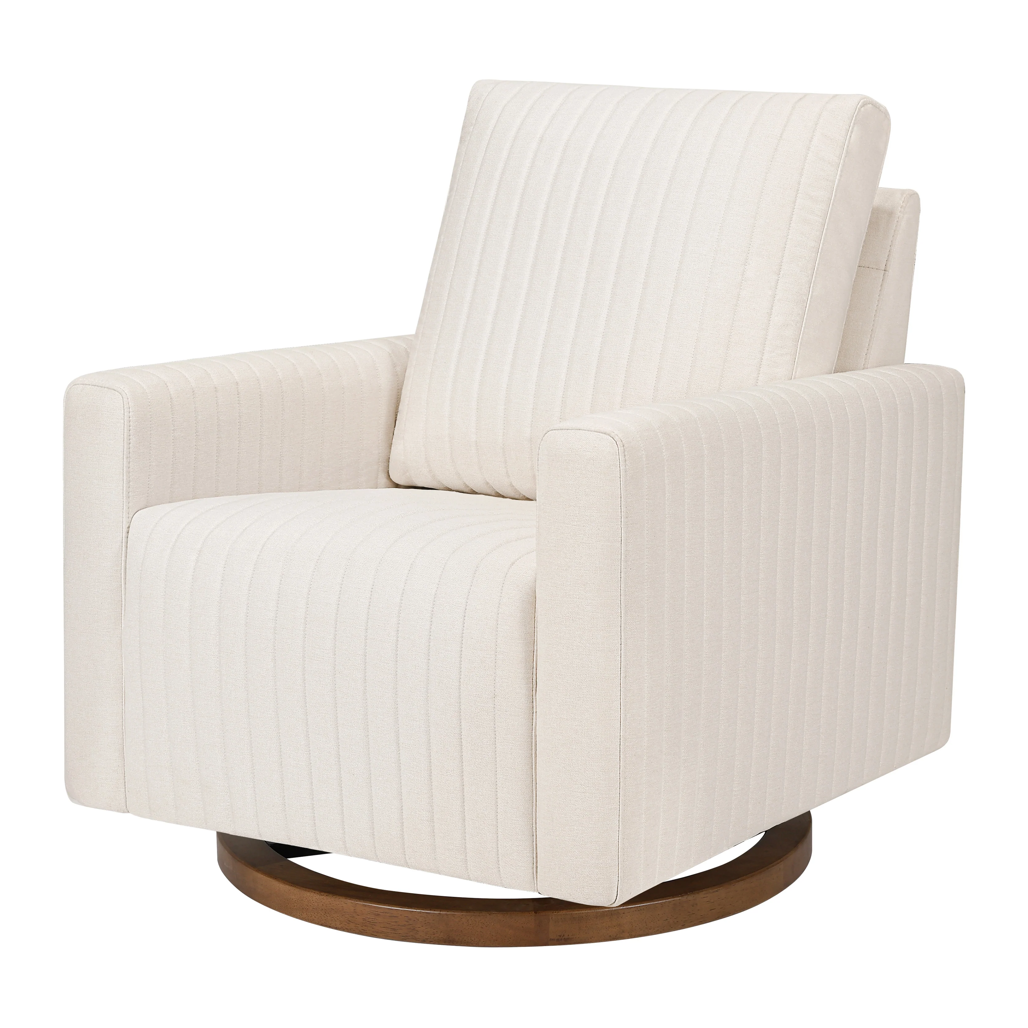 Poe Channeled Swivel Glider in Eco-Performance Fabric | Water Repellent & Stain Resistant - Image 13