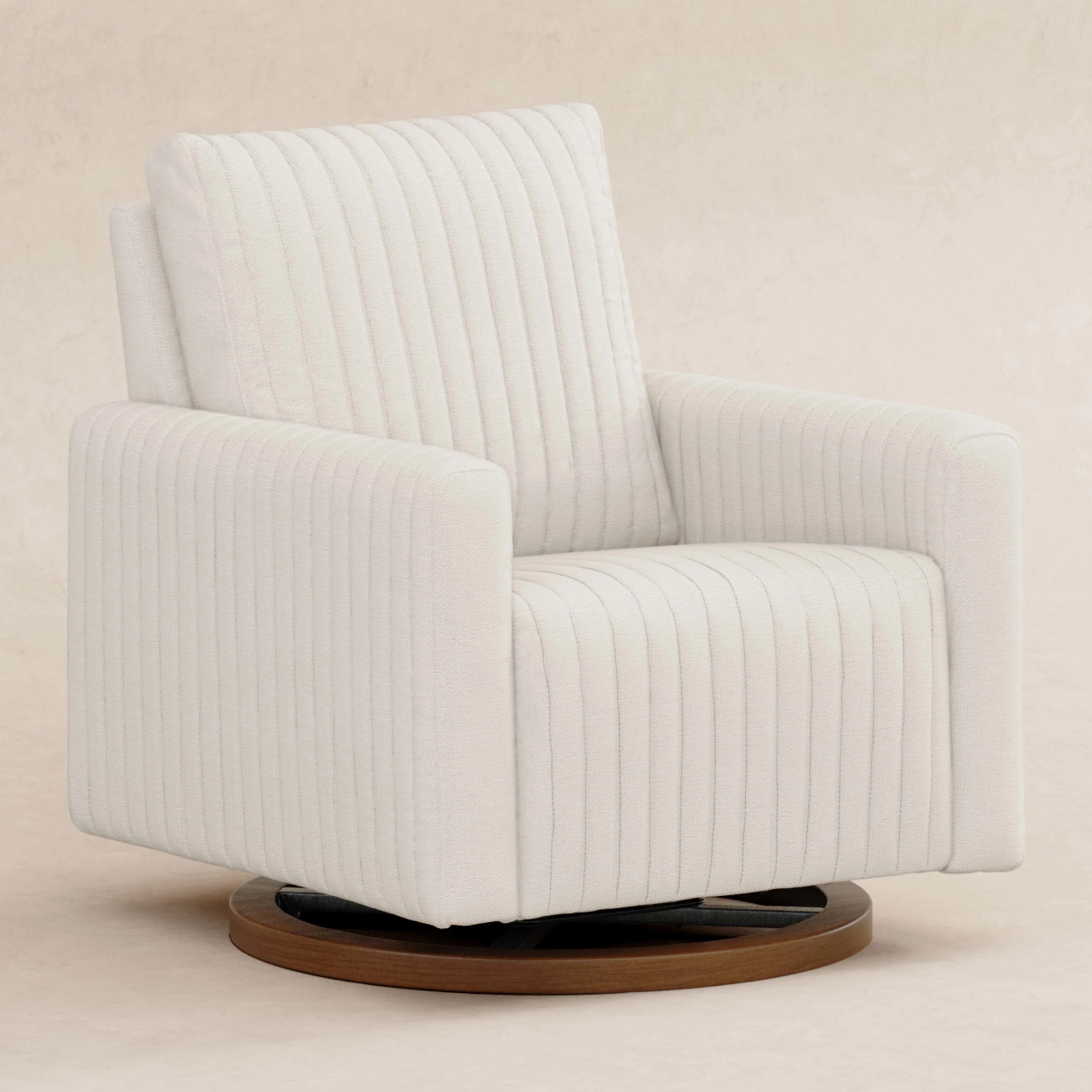 Poe Channeled Swivel Glider in Eco-Performance Fabric | Water Repellent & Stain Resistant - Image 6