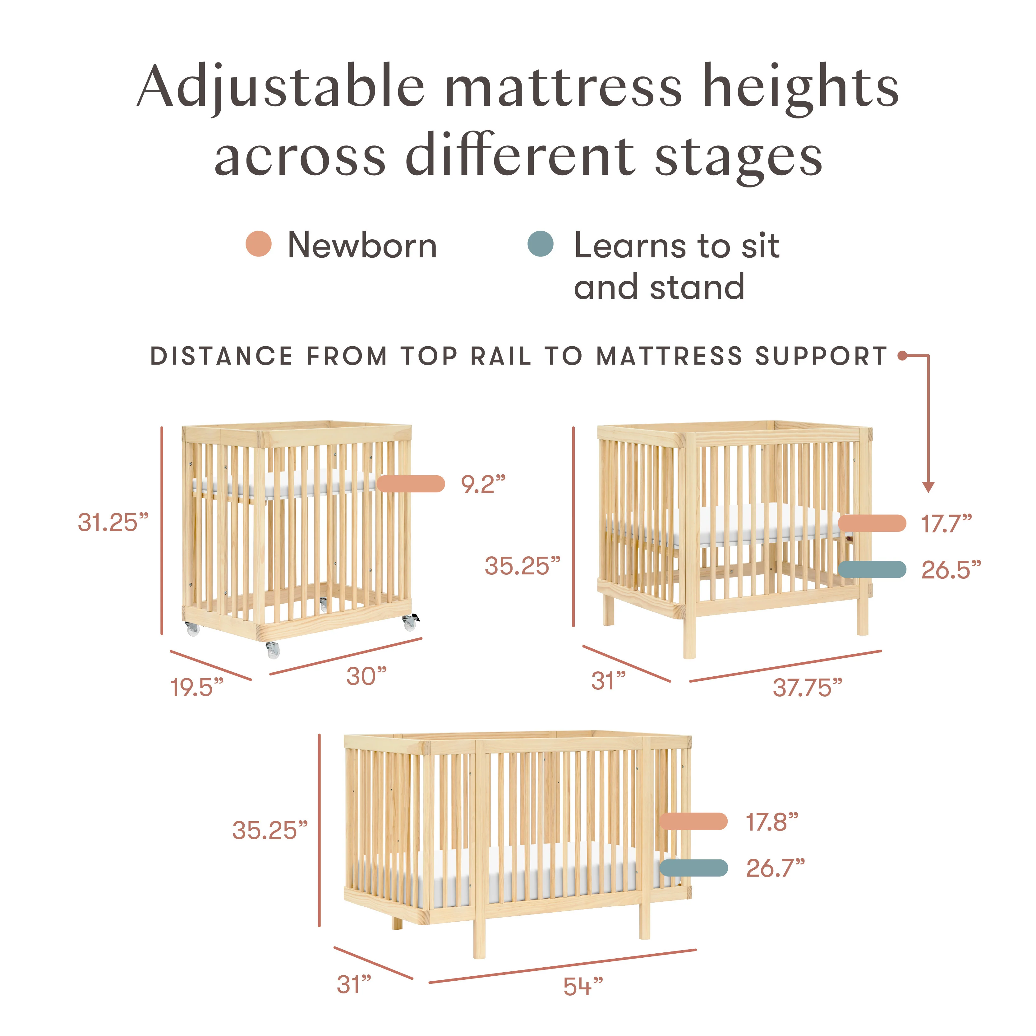 Pogo 8-in-1 Convertible Crib with All-Stages® Conversion Kits - Image 14