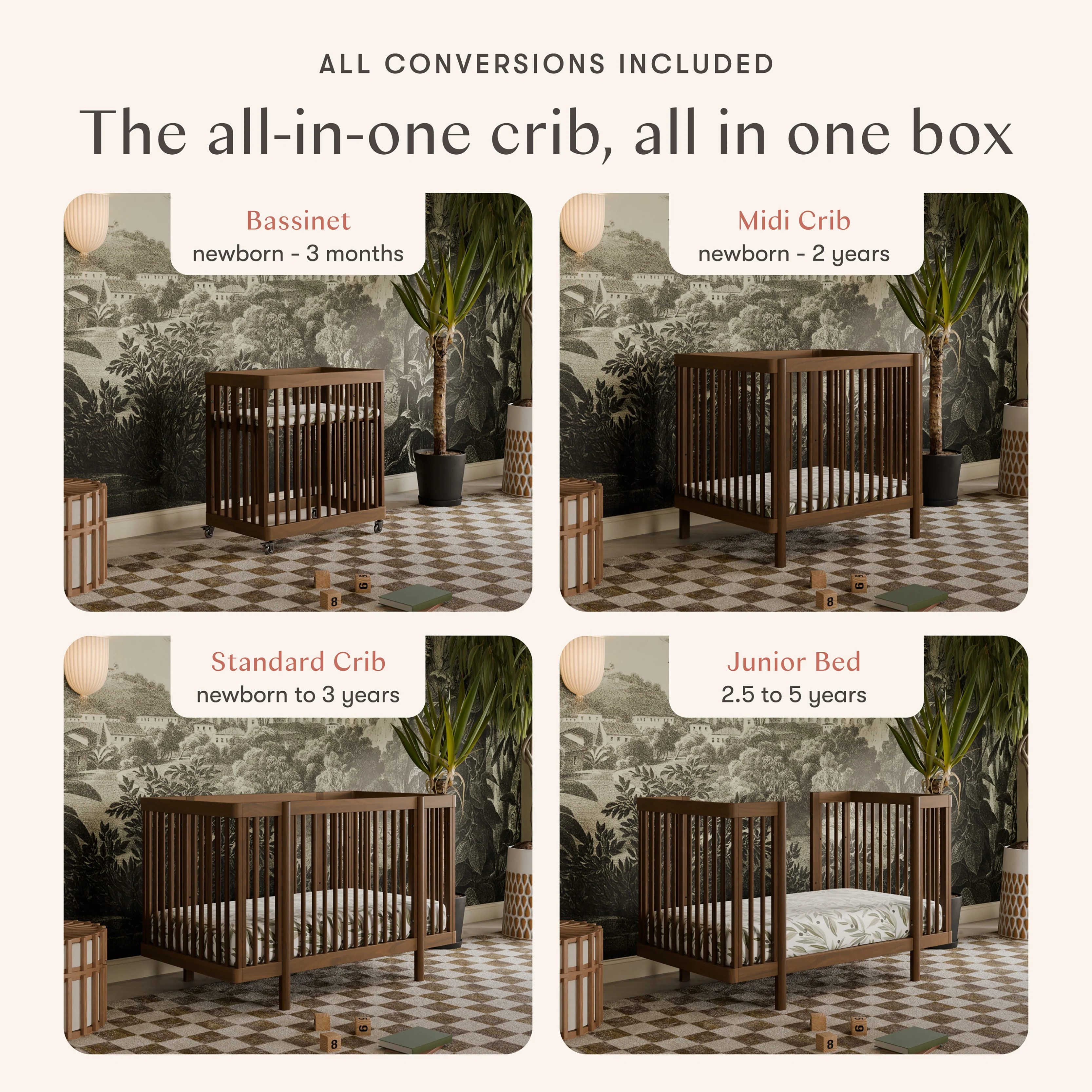 Pogo 8-in-1 Convertible Crib with All-Stages® Conversion Kits - Image 24