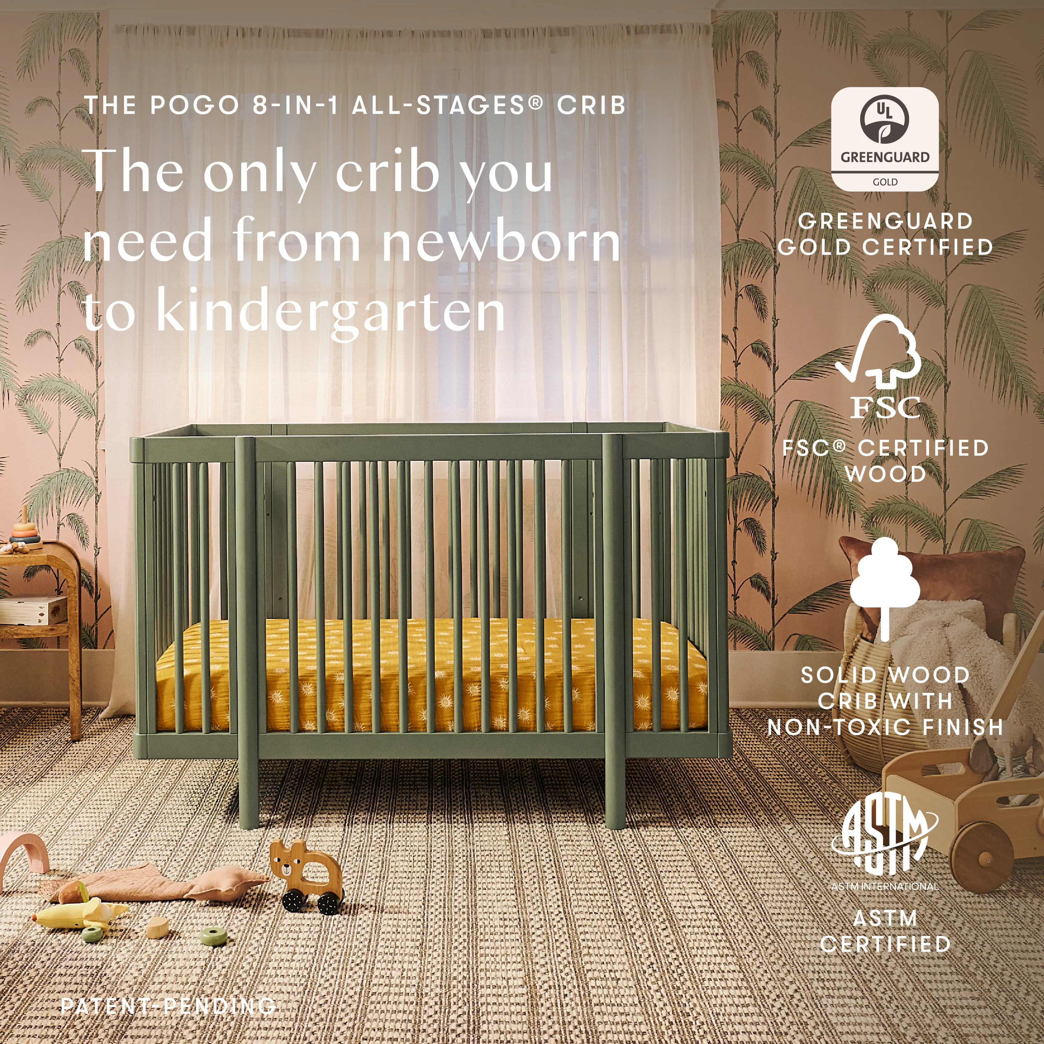 Pogo 8-in-1 Convertible Crib with All-Stages® Conversion Kits - Image 44