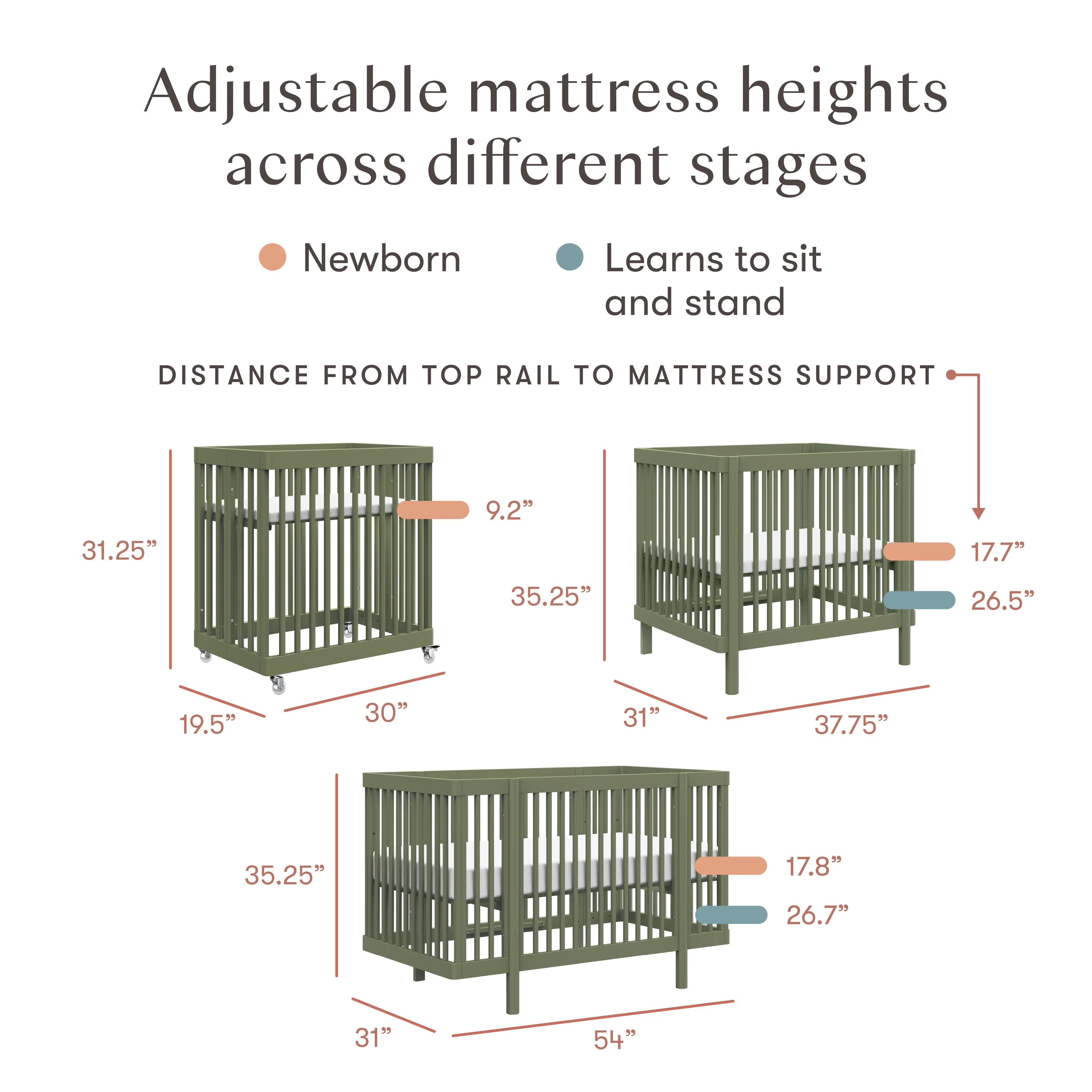 Pogo 8-in-1 Convertible Crib with All-Stages® Conversion Kits - Image 55