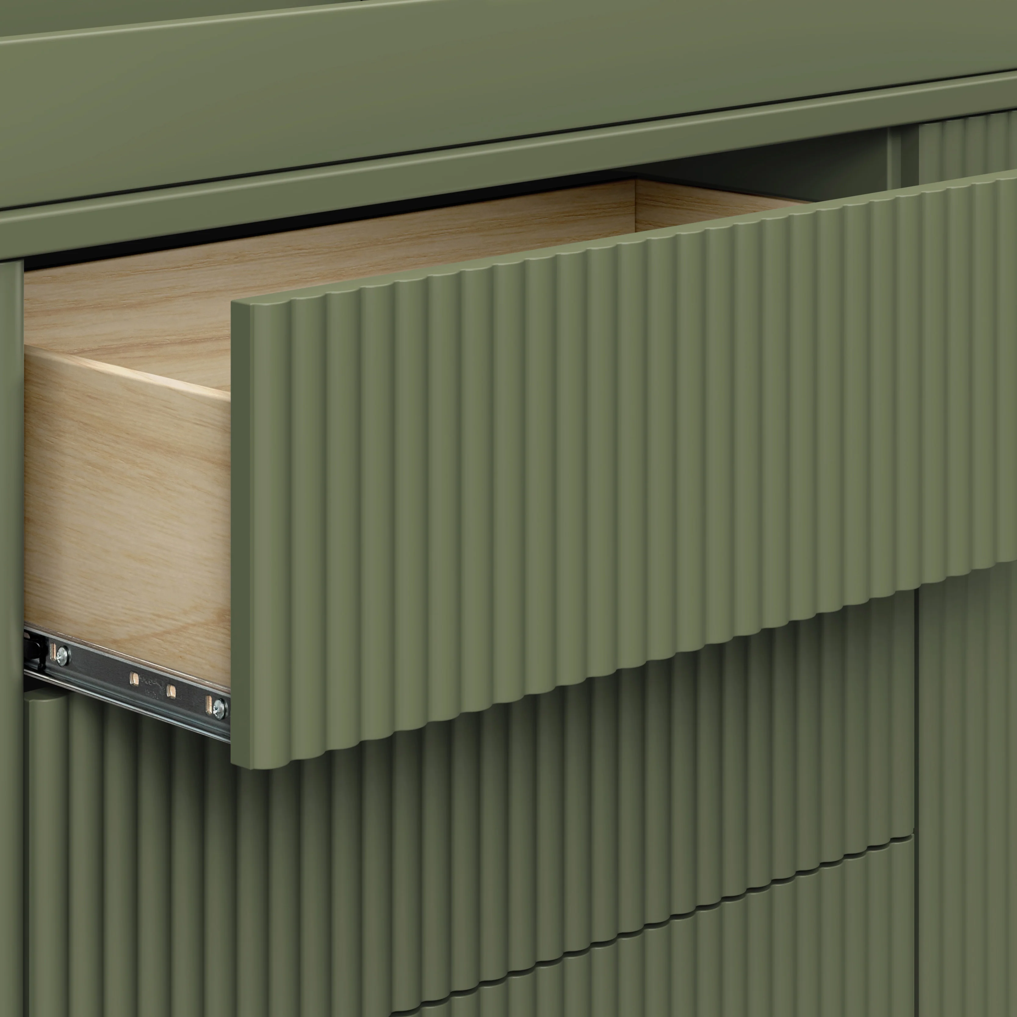 Pogo Tambour Assembled Dresser - Image 24