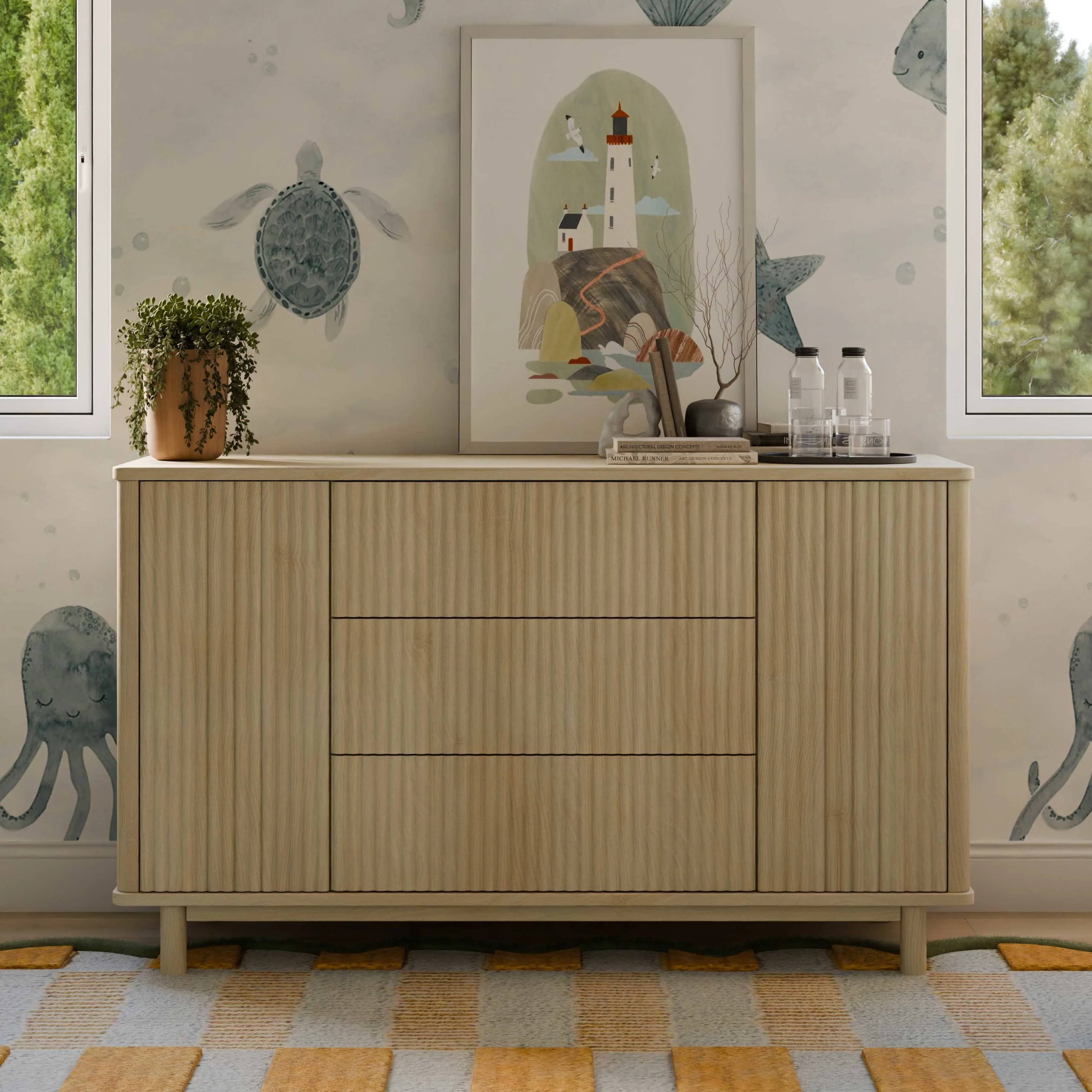Pogo Tambour Assembled Dresser - Image 32