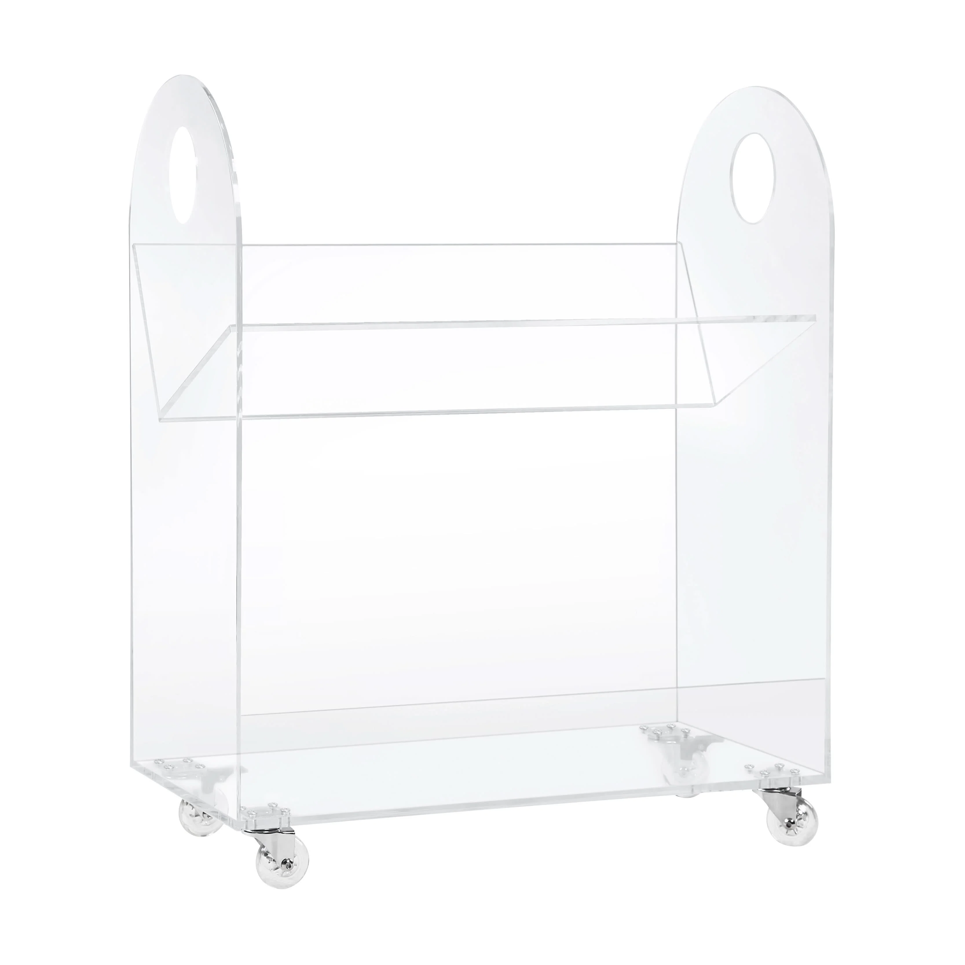 Presto Acrylic Bookcase and Cart - Image 4