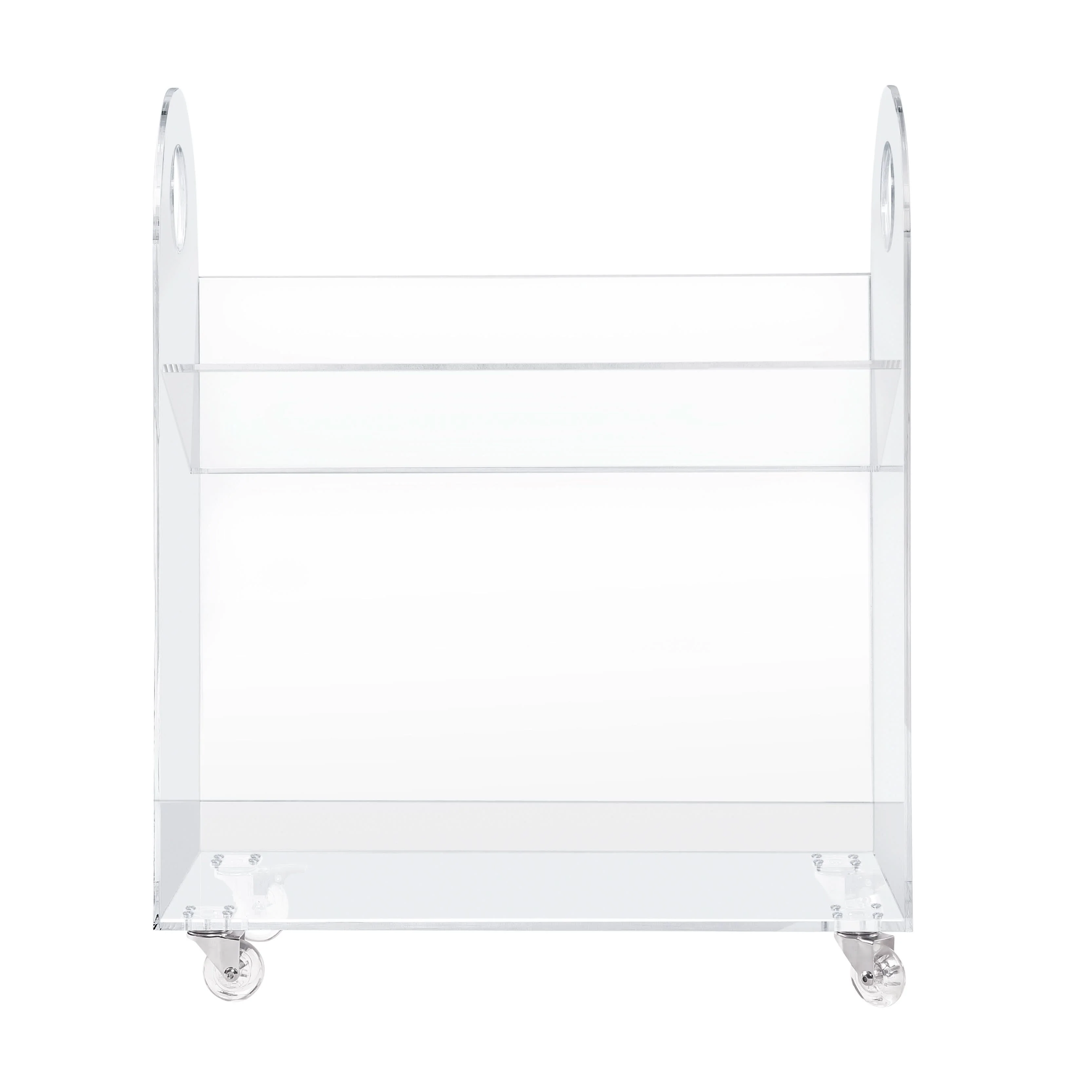 Presto Acrylic Bookcase and Cart - Image 5