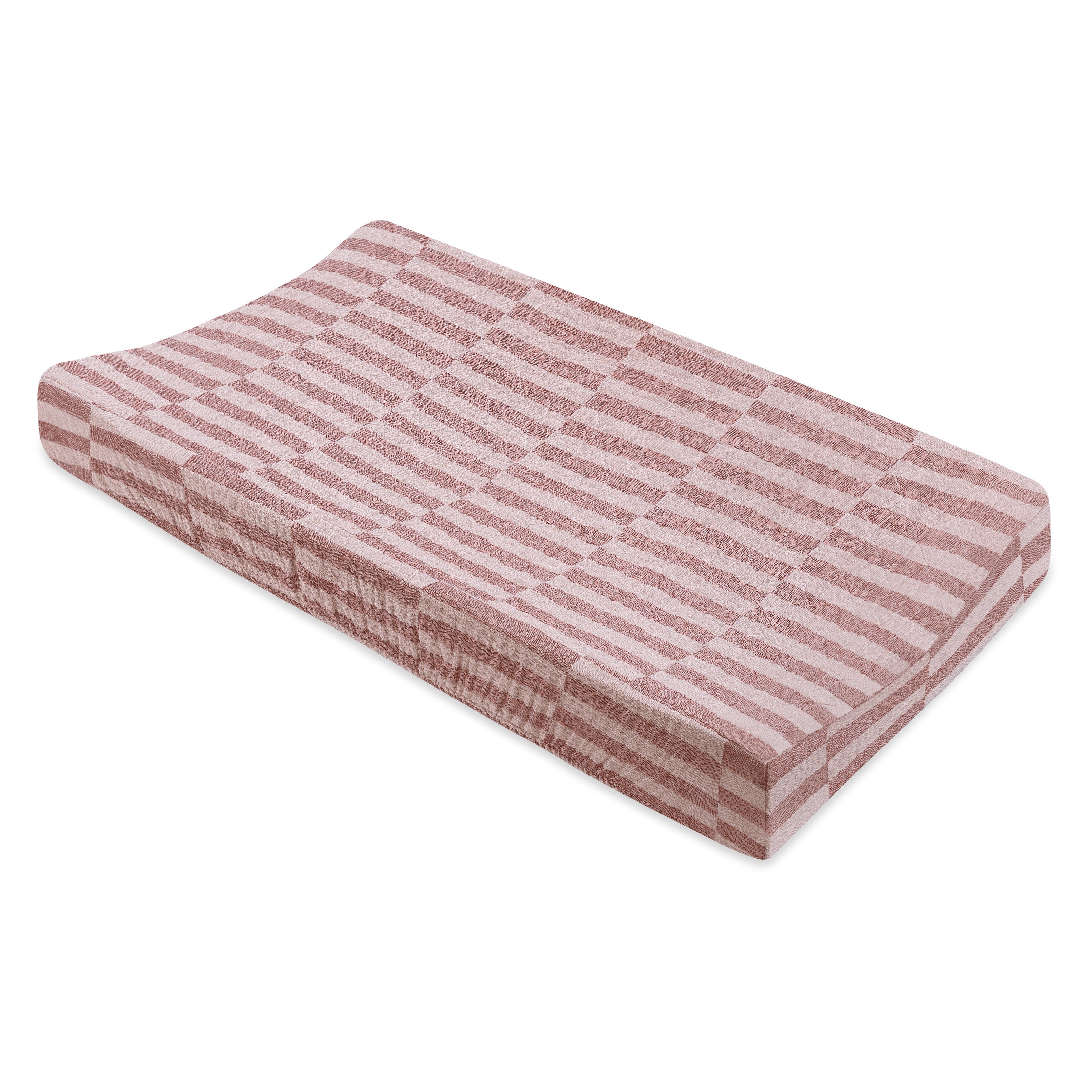 Quilted Changing Pad Cover in GOTS Certified Organic Muslin Cotton - Image 3