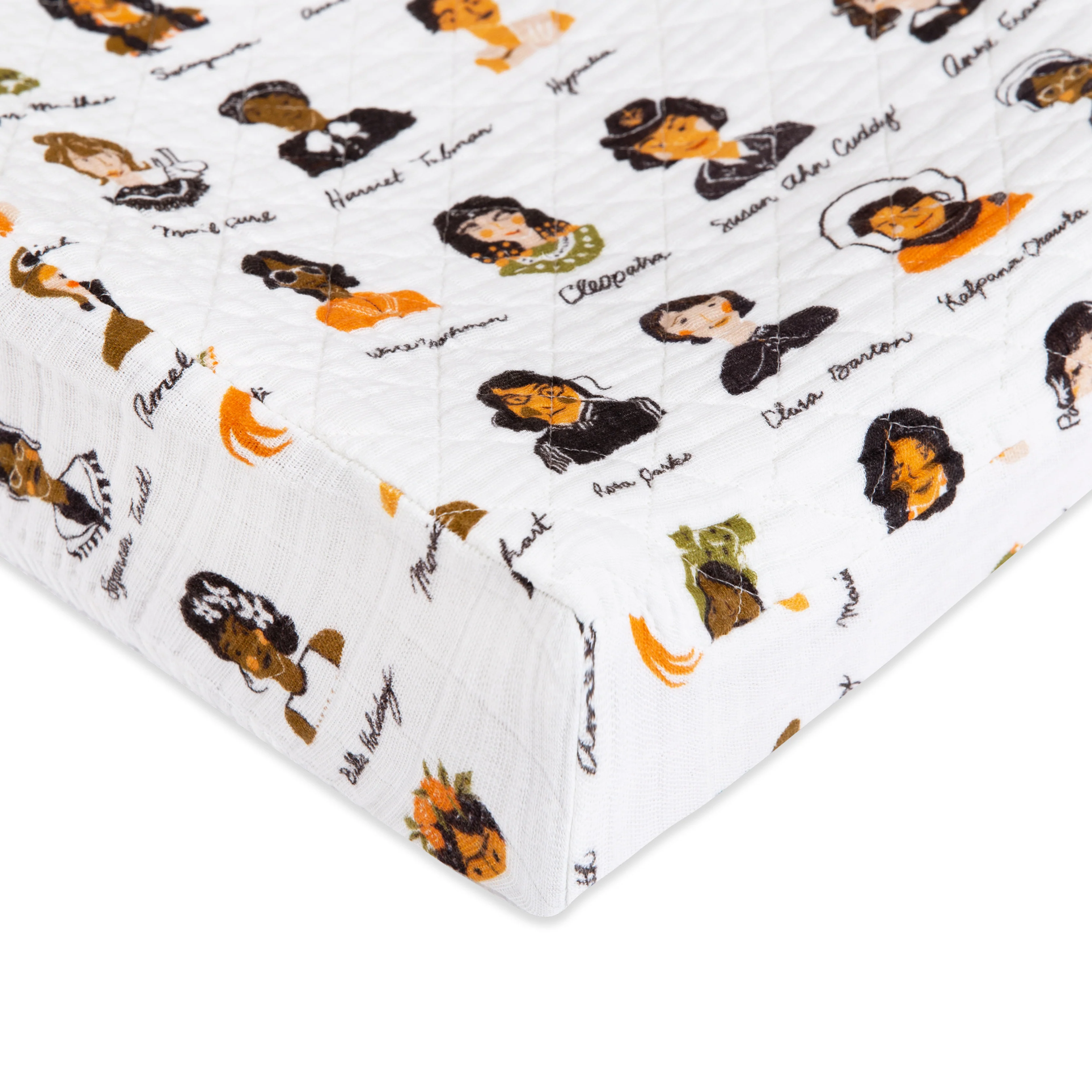 Quilted Changing Pad Cover in GOTS Certified Organic Muslin Cotton - Image 30
